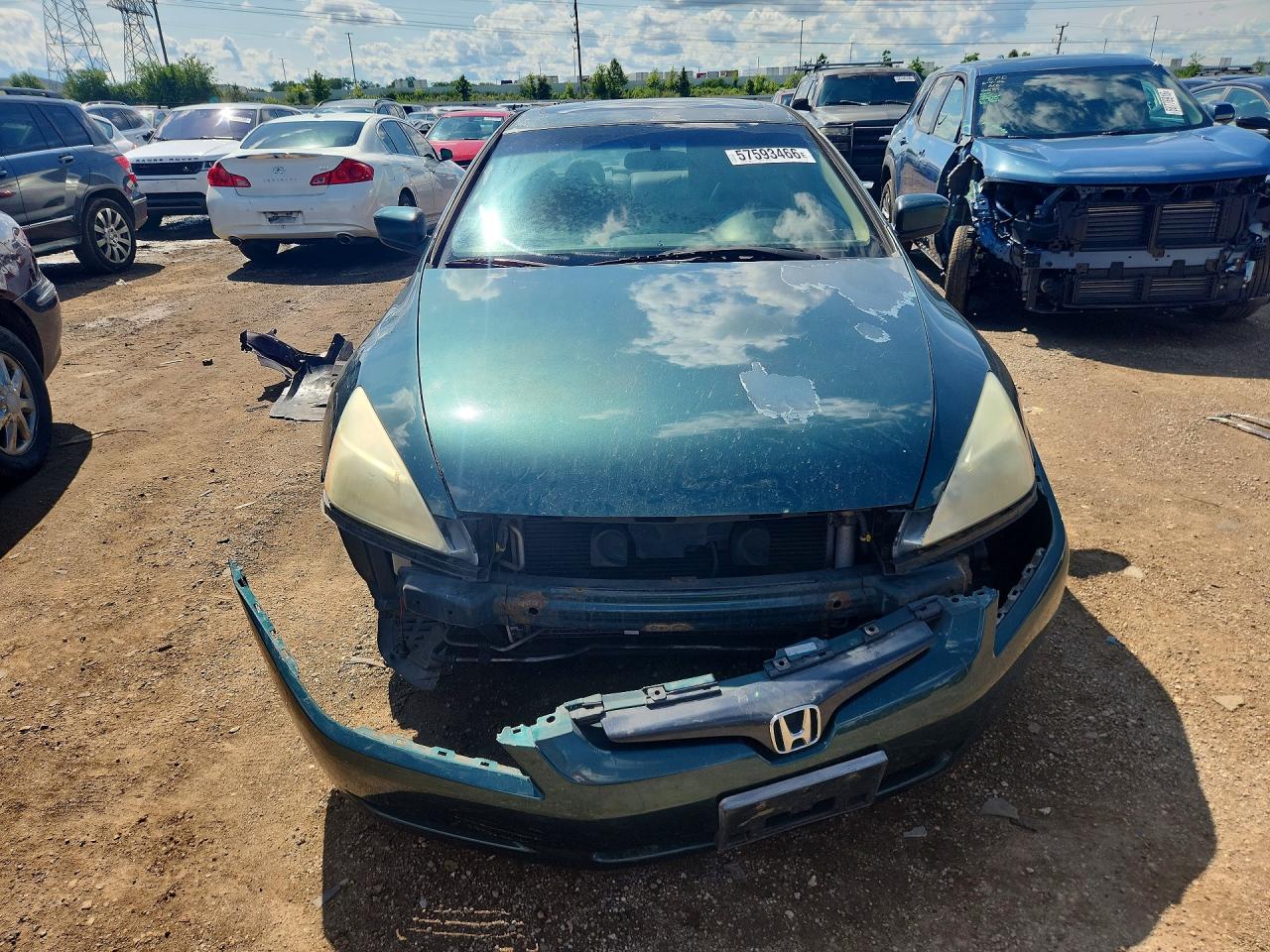 2003 Honda Accord Ex Green vin: 1HGCM82673A014950