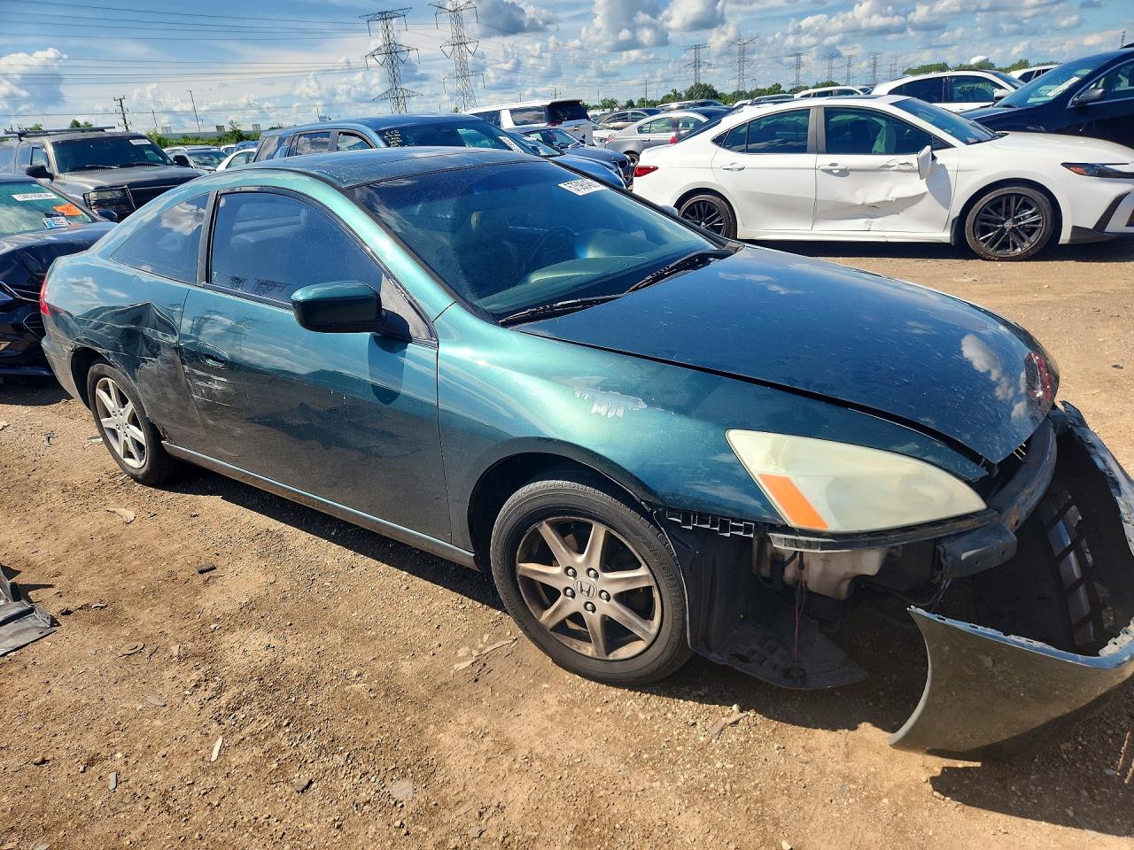 2003 Honda Accord Ex Green vin: 1HGCM82673A014950