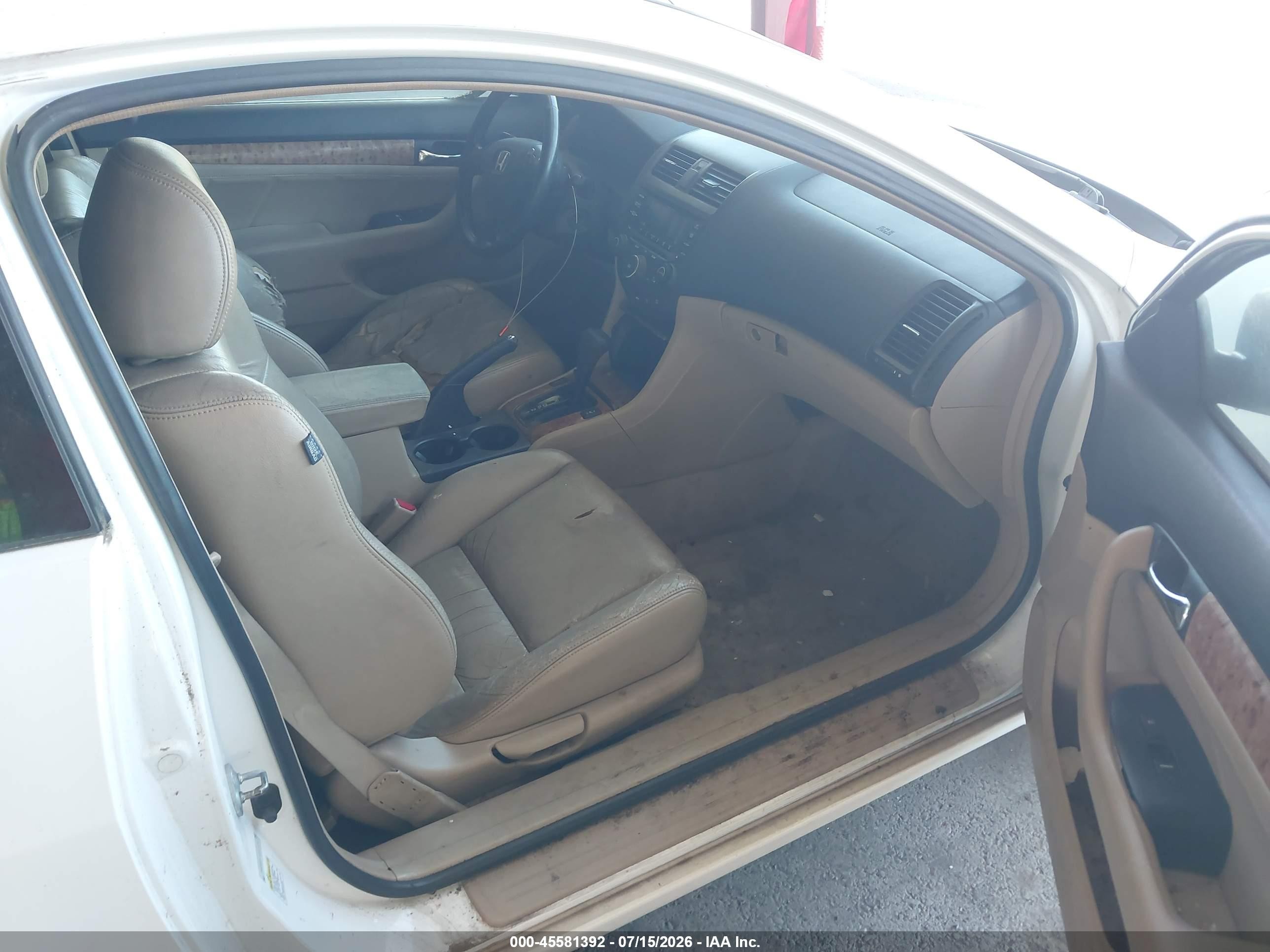2004 Honda Accord 3.0 Ex White vin: 1HGCM82674A015128