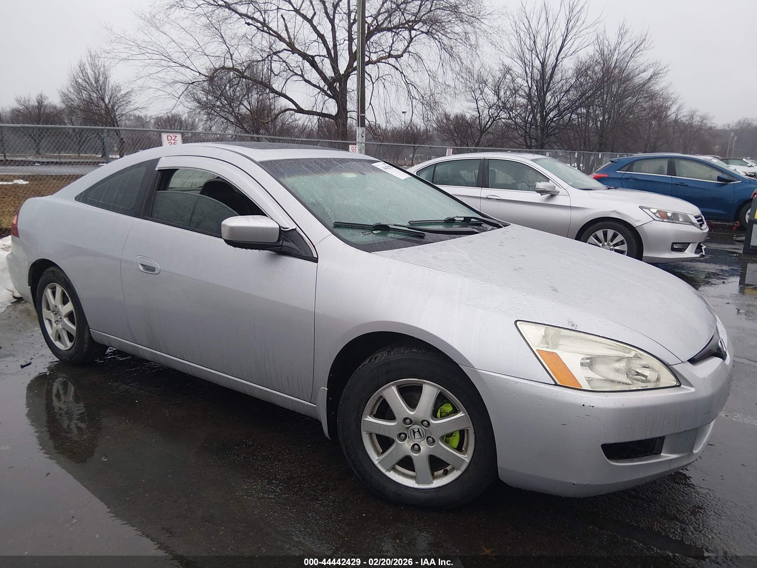 2005 Honda Accord Cpe Ex-l V6 Gray vin: 1HGCM82675A012425