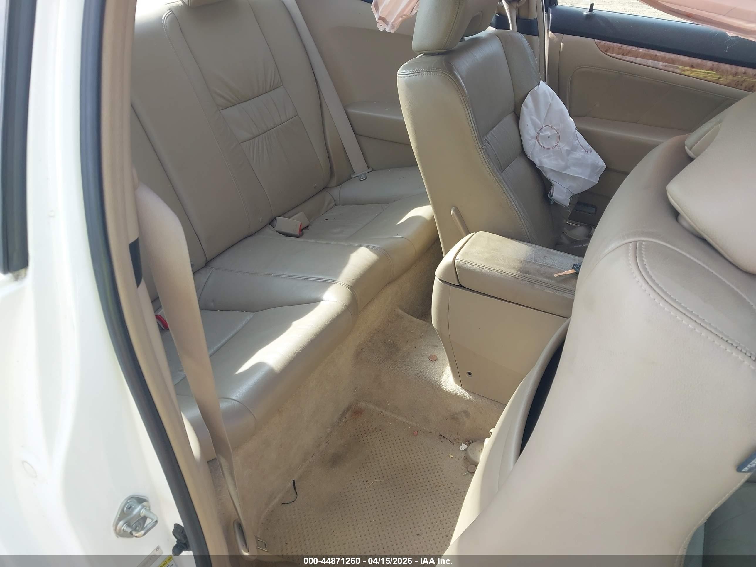 2005 Honda Accord Cpe Ex-l V6 White vin: 1HGCM82675A014336