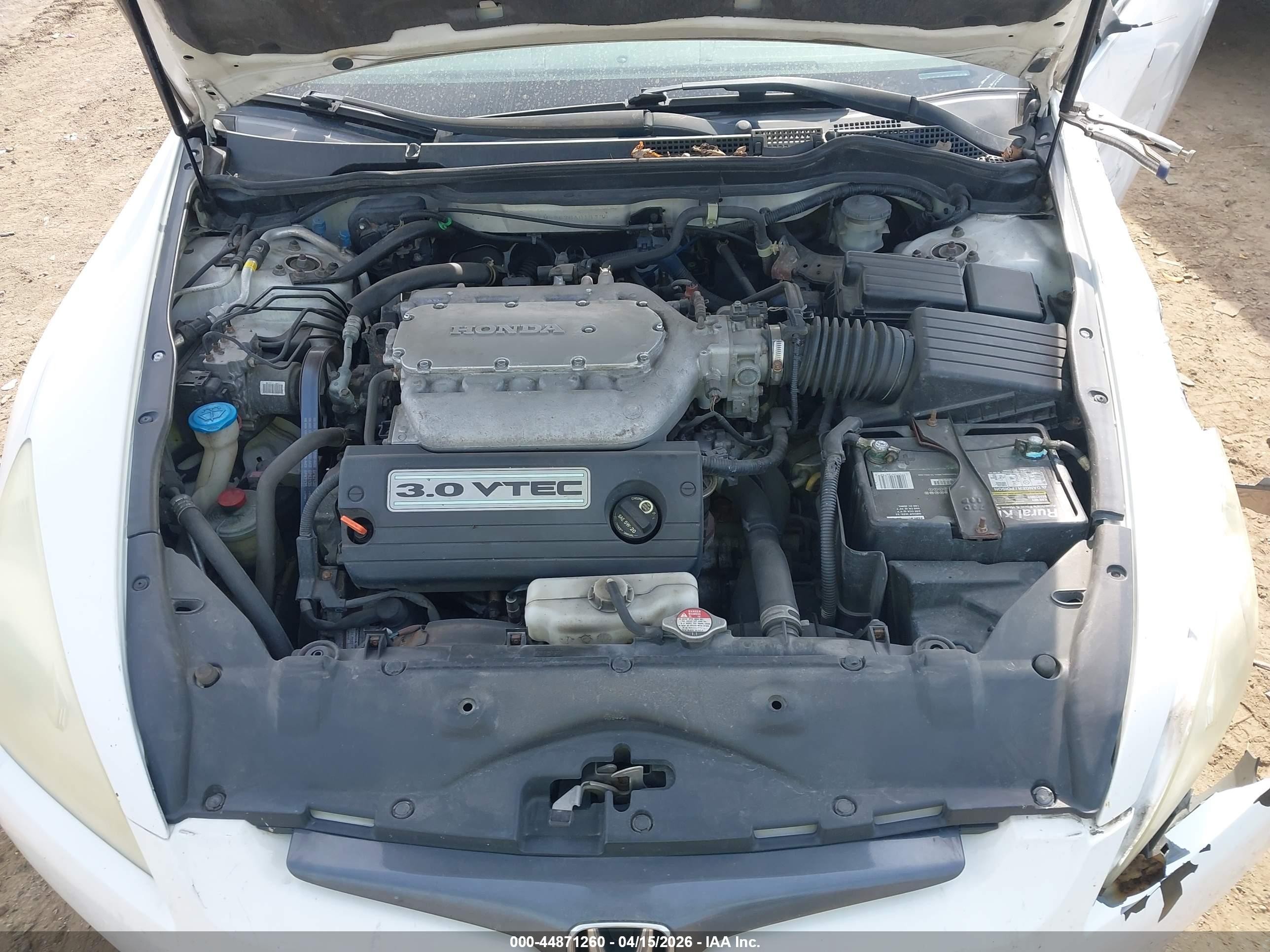 2005 Honda Accord Cpe Ex-l V6 White vin: 1HGCM82675A014336