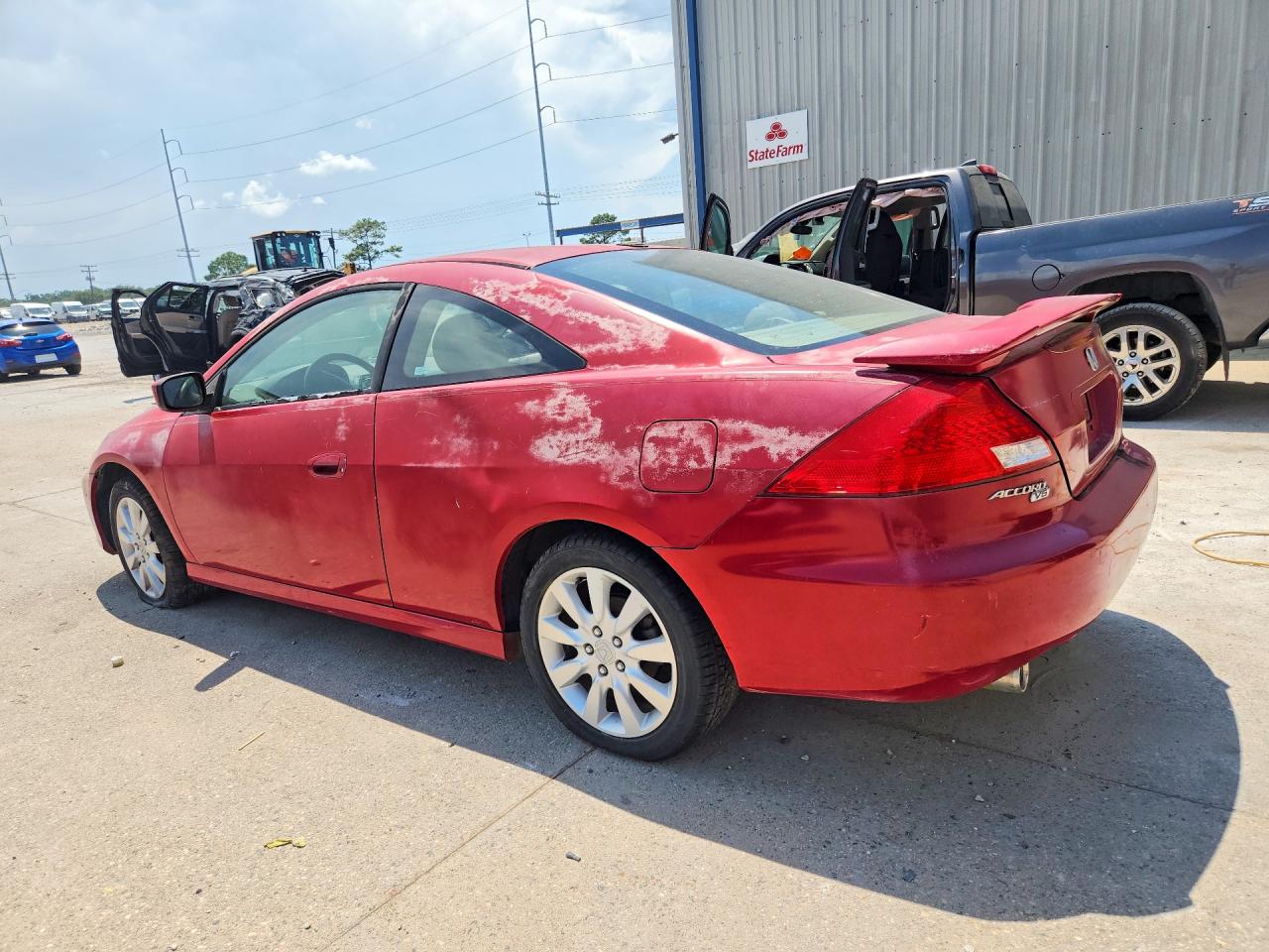 2006 Honda Accord Ex Red vin: 1HGCM82676A012491