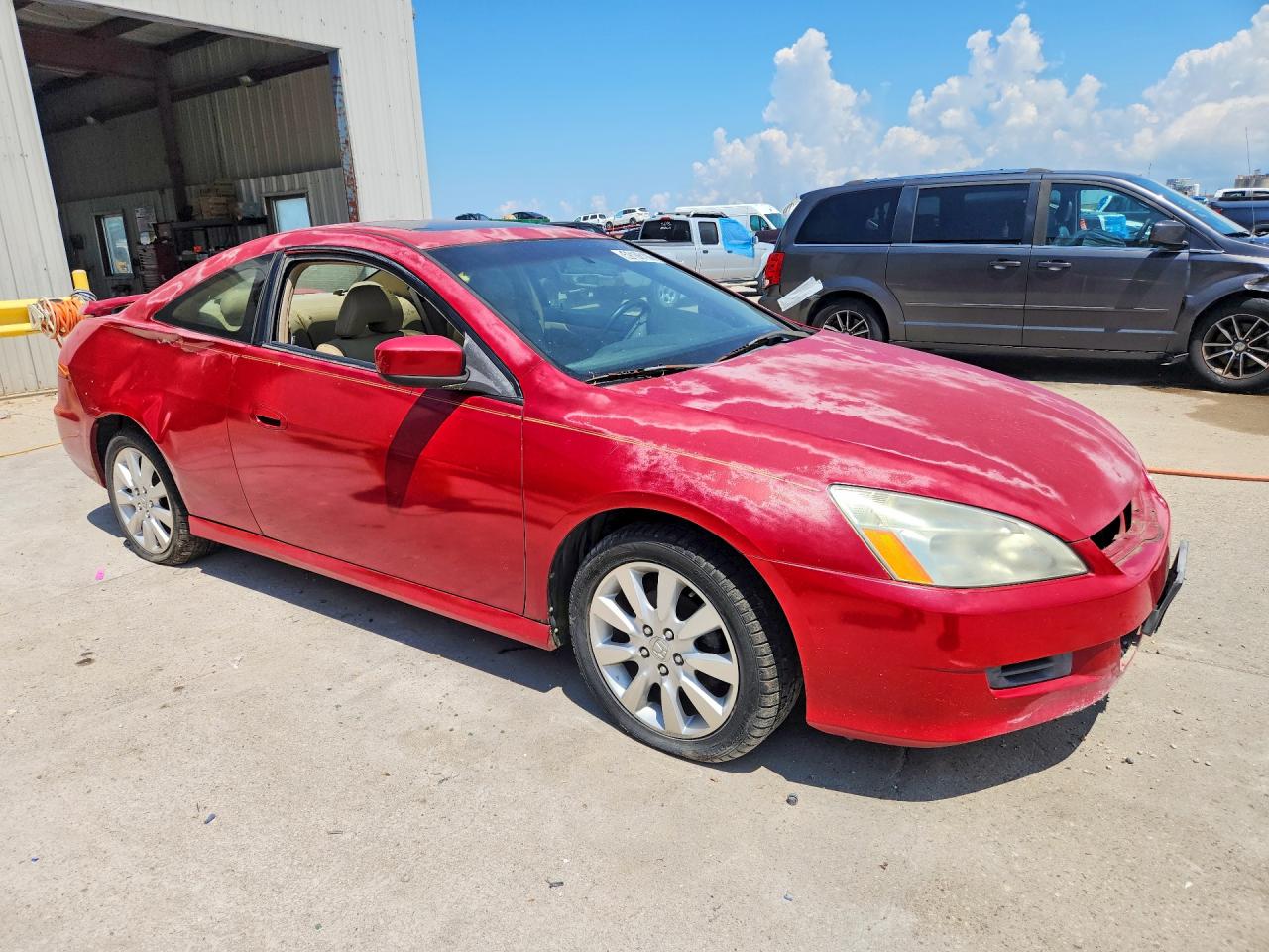 2006 Honda Accord Ex Red vin: 1HGCM82676A012491