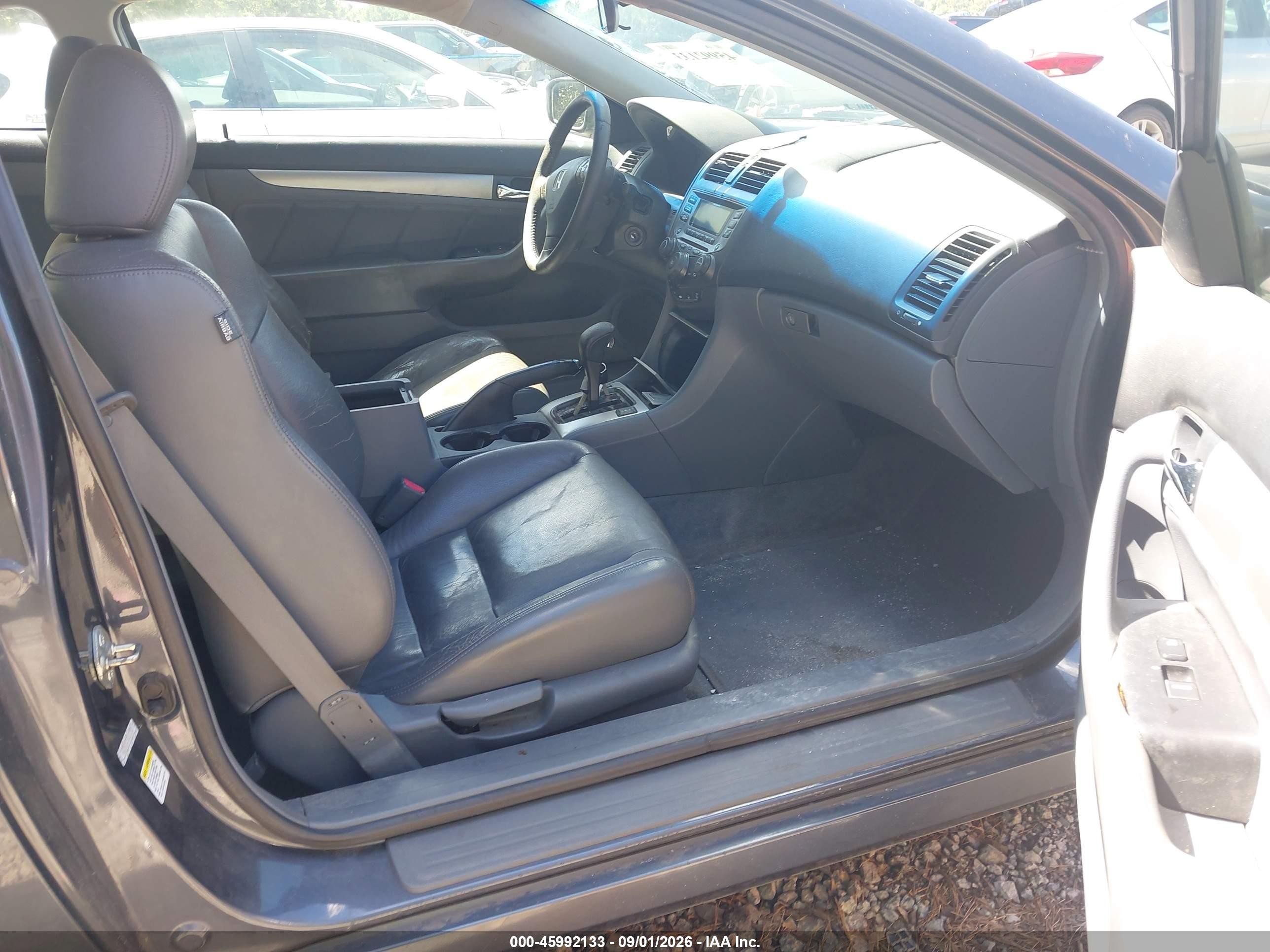 2007 Honda Accord 3.0 Ex Gray vin: 1HGCM82677A007907