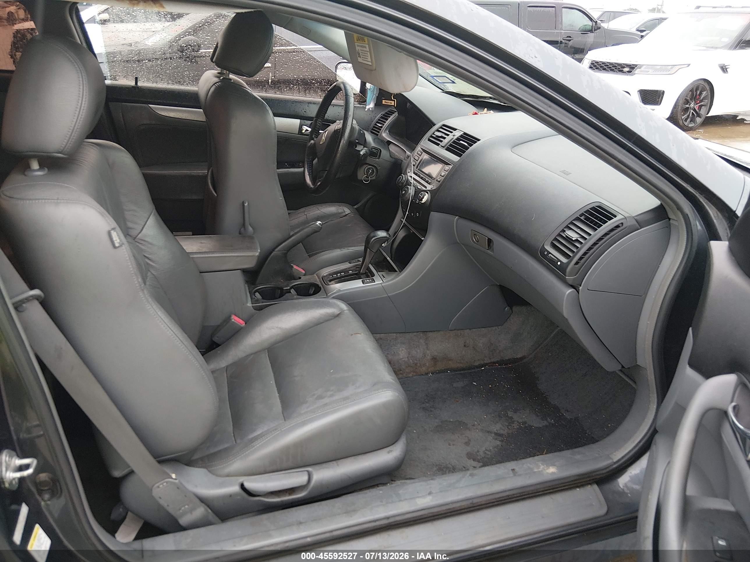 2007 Honda Accord 3.0 Ex Gray vin: 1HGCM82677A008281
