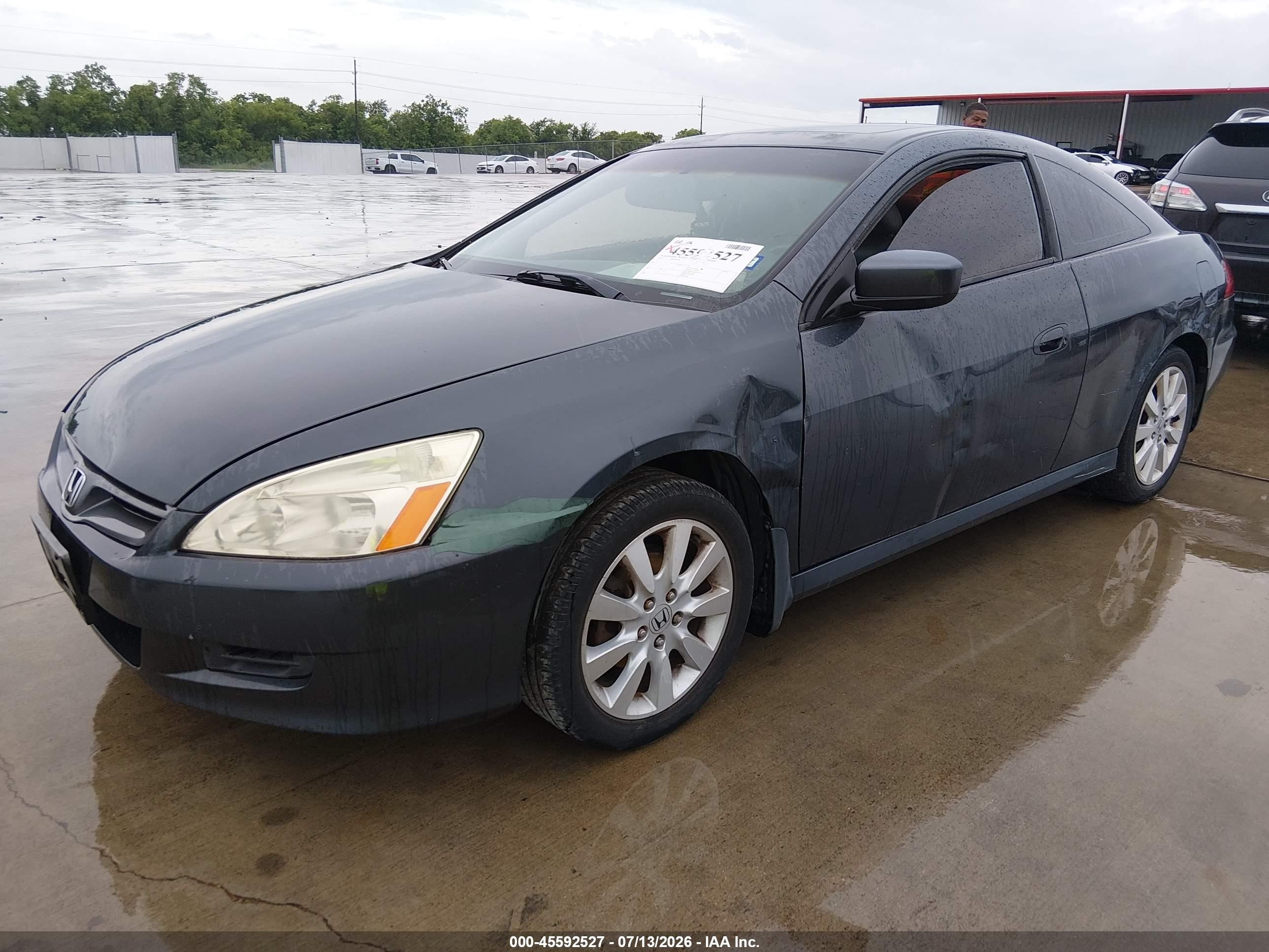 2007 Honda Accord 3.0 Ex Gray vin: 1HGCM82677A008281