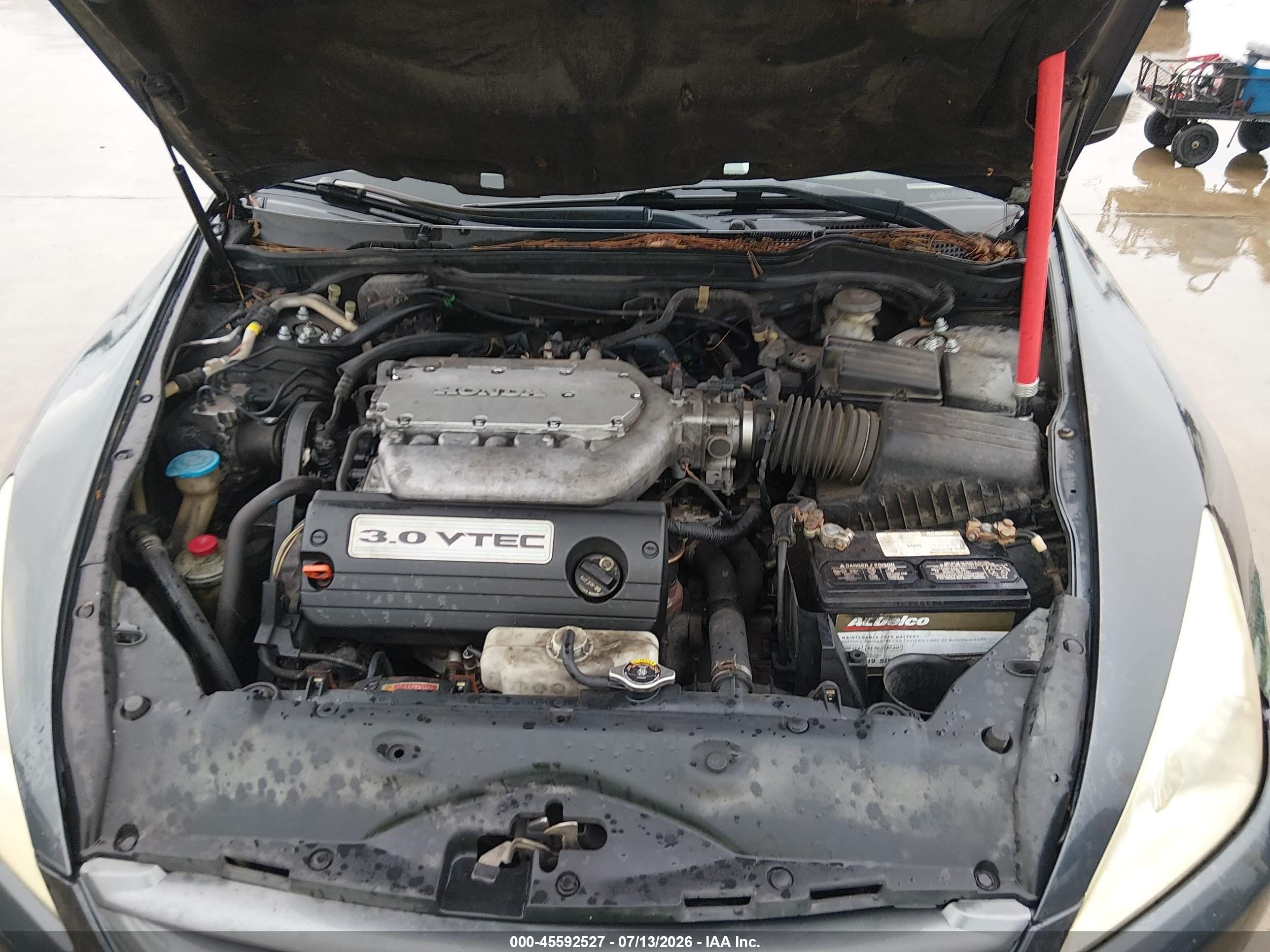 2007 Honda Accord 3.0 Ex Gray vin: 1HGCM82677A008281