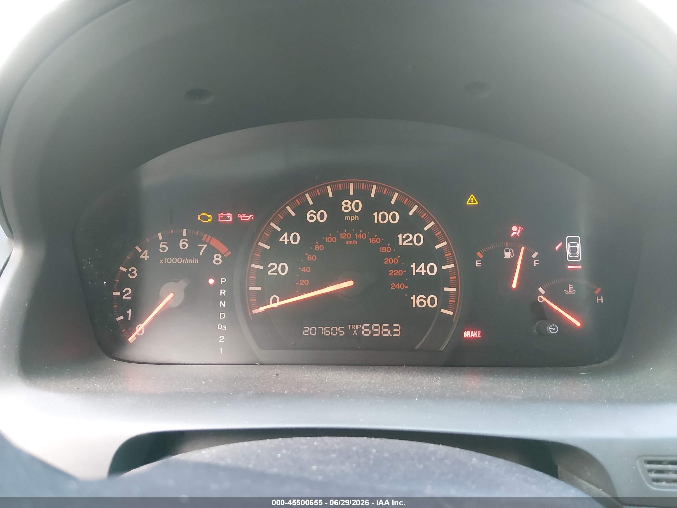 2003 Honda Accord 3.0 Ex Red vin: 1HGCM82683A023379