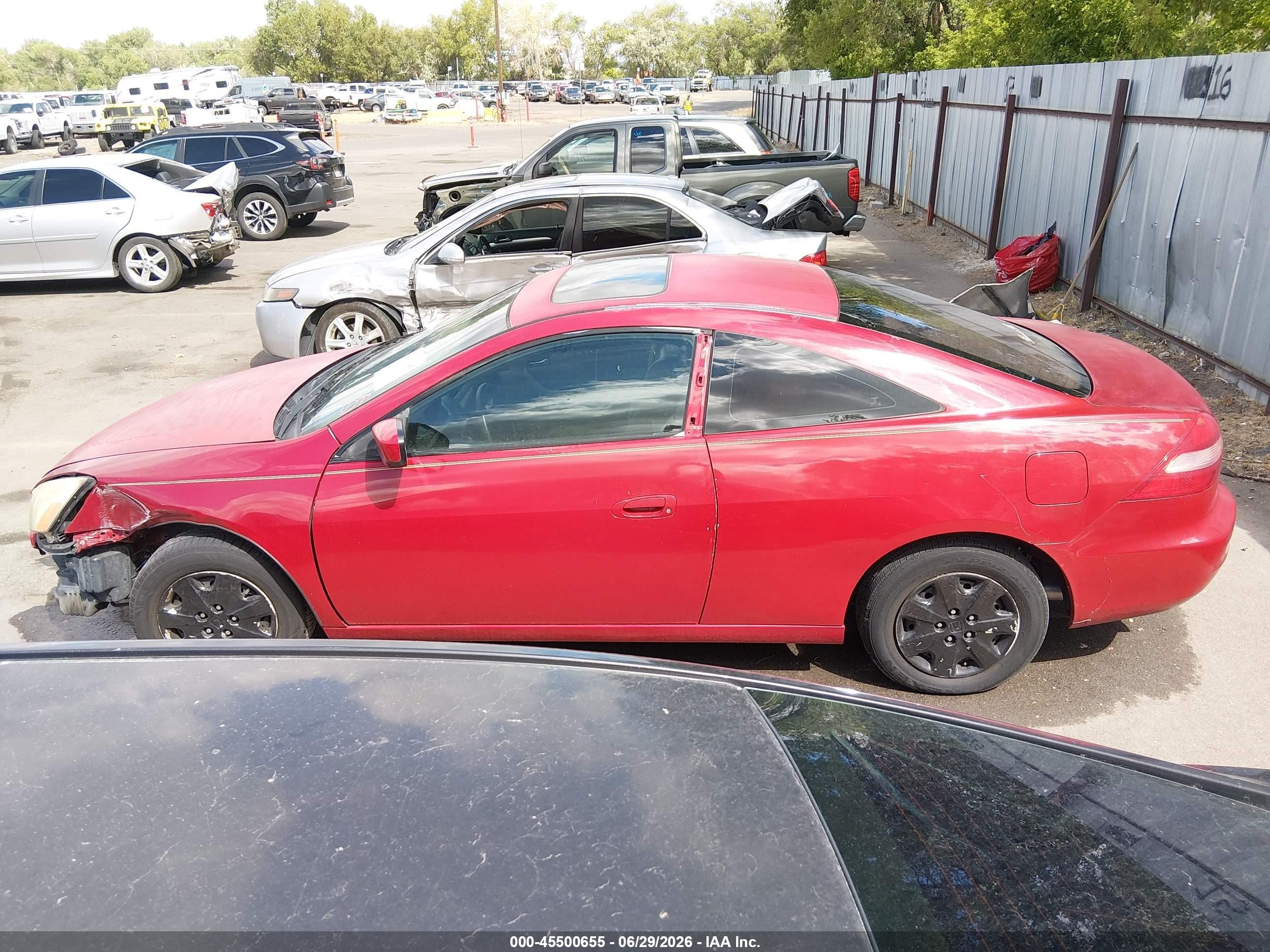 2003 Honda Accord 3.0 Ex Red vin: 1HGCM82683A023379