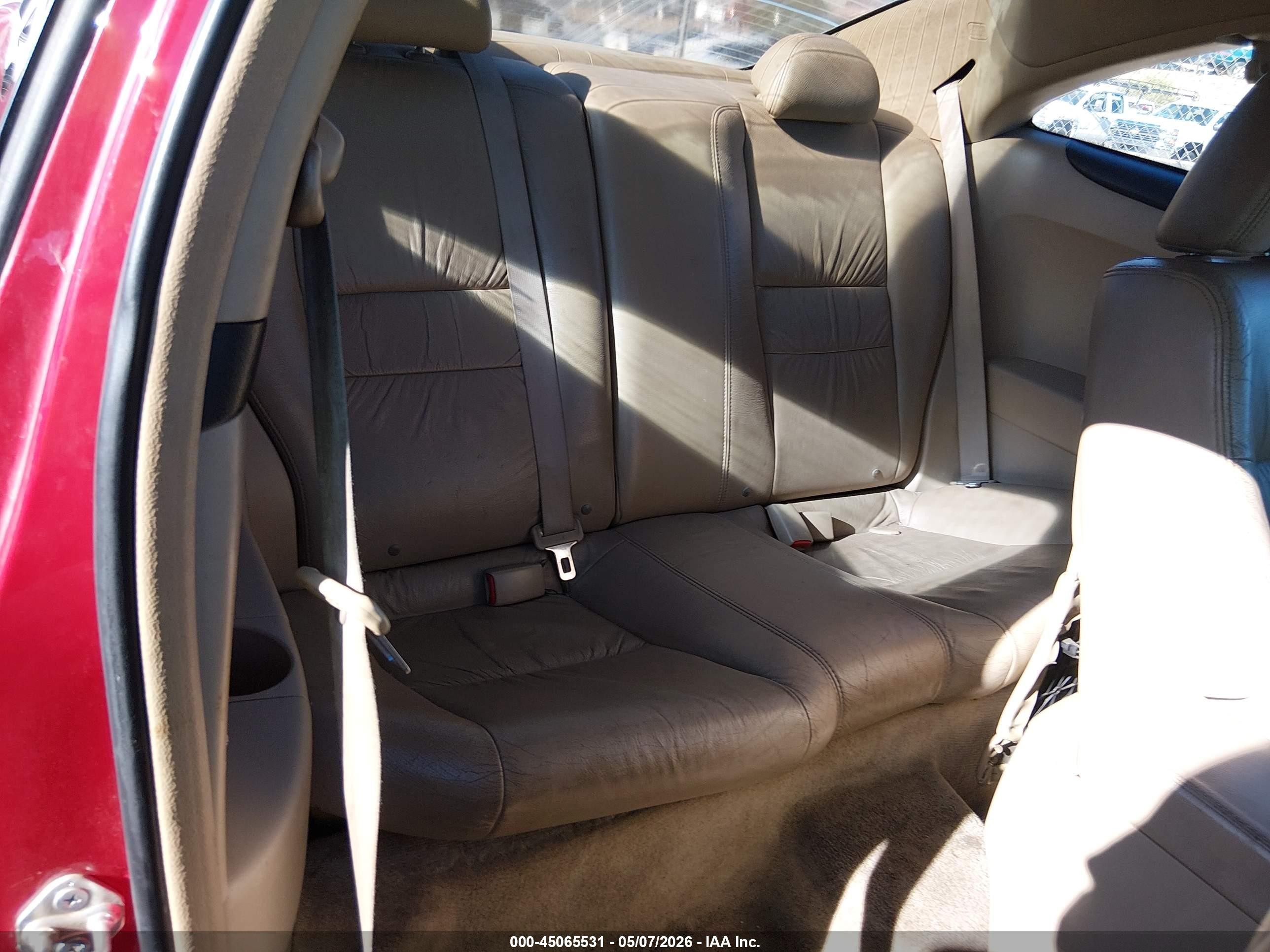 2006 Honda Accord 3.0 Ex Red vin: 1HGCM82686A012998