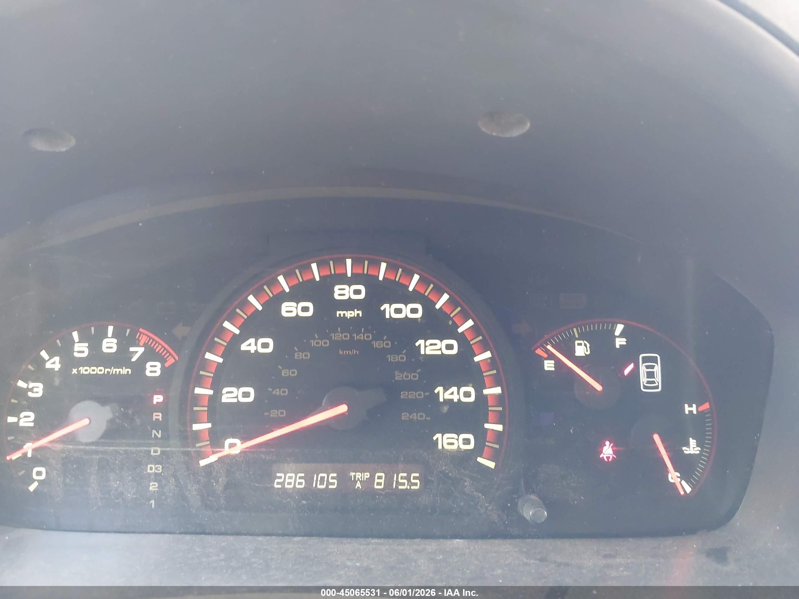 2006 Honda Accord 3.0 Ex Red vin: 1HGCM82686A012998