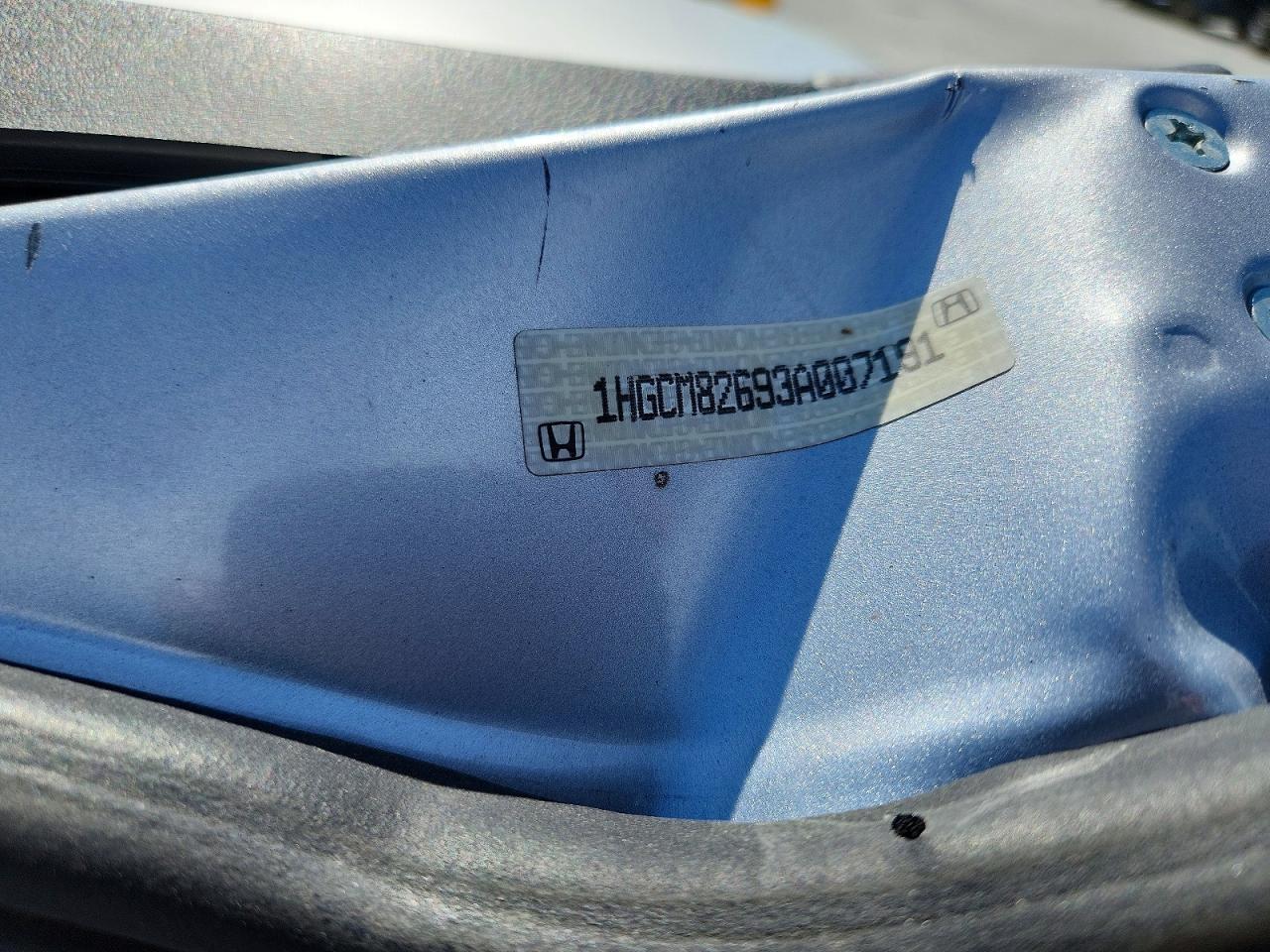 2003 Honda Accord Ex Серебряный vin: 1HGCM82693A007191
