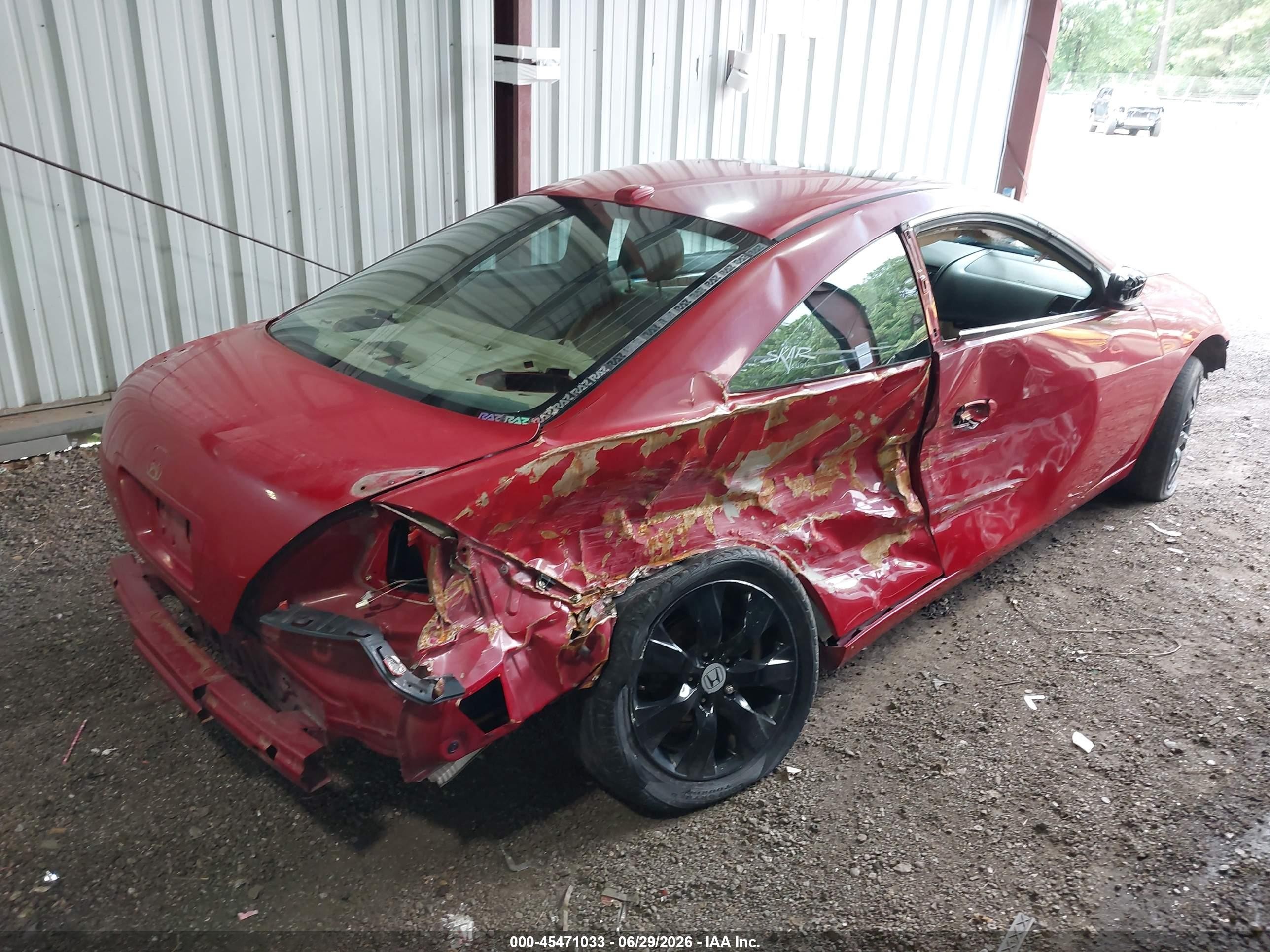 2004 Honda Accord 3.0 Ex Red vin: 1HGCM82694A002218