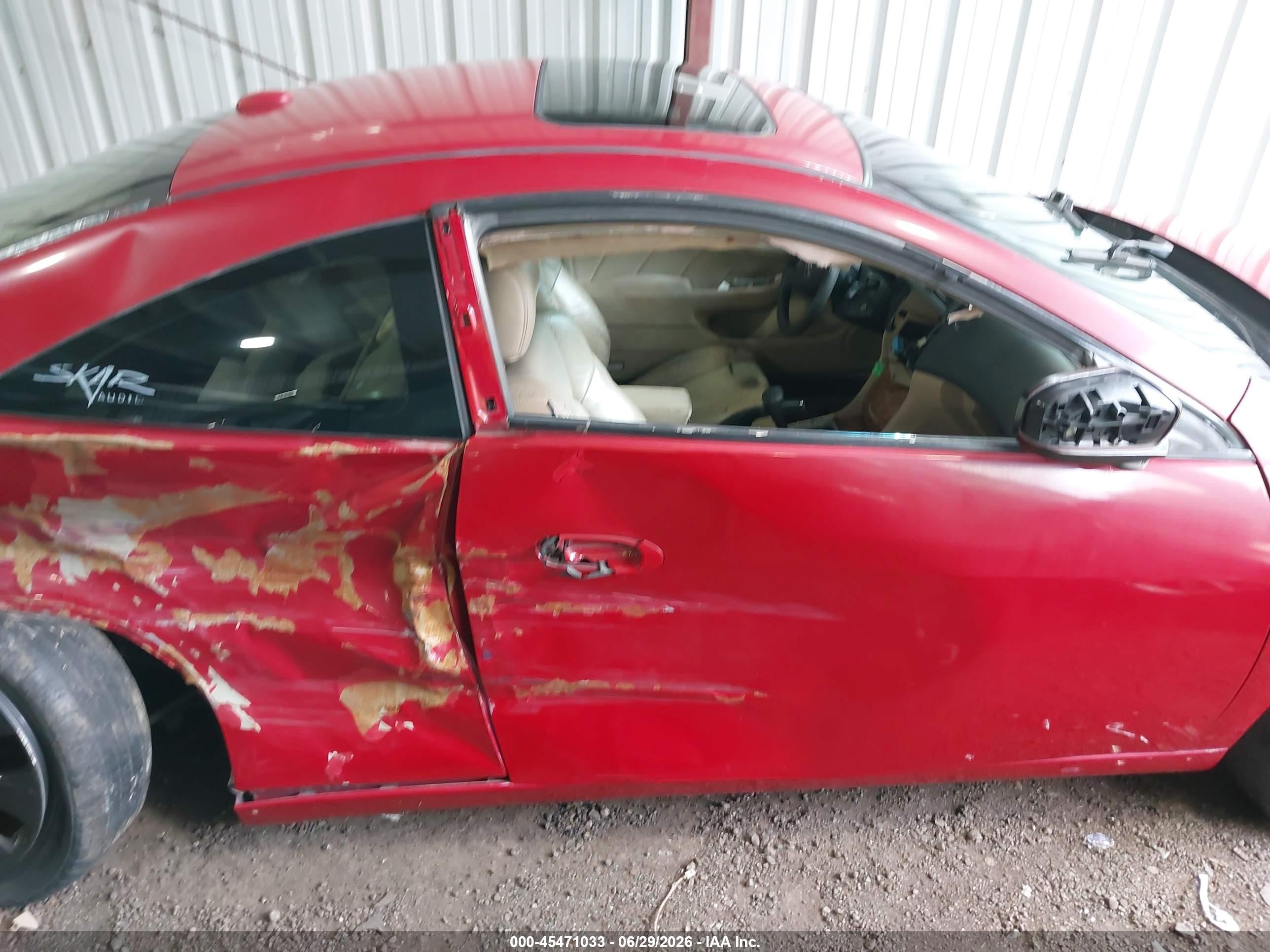 2004 Honda Accord 3.0 Ex Red vin: 1HGCM82694A002218