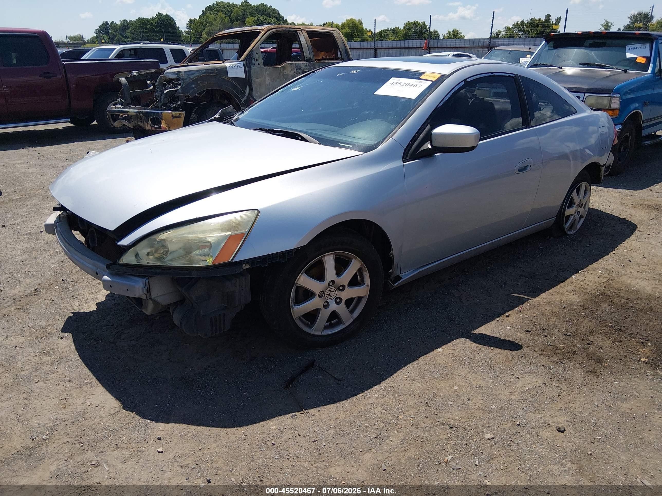 2005 Honda Accord 3.0 Ex Silver vin: 1HGCM82695A001006