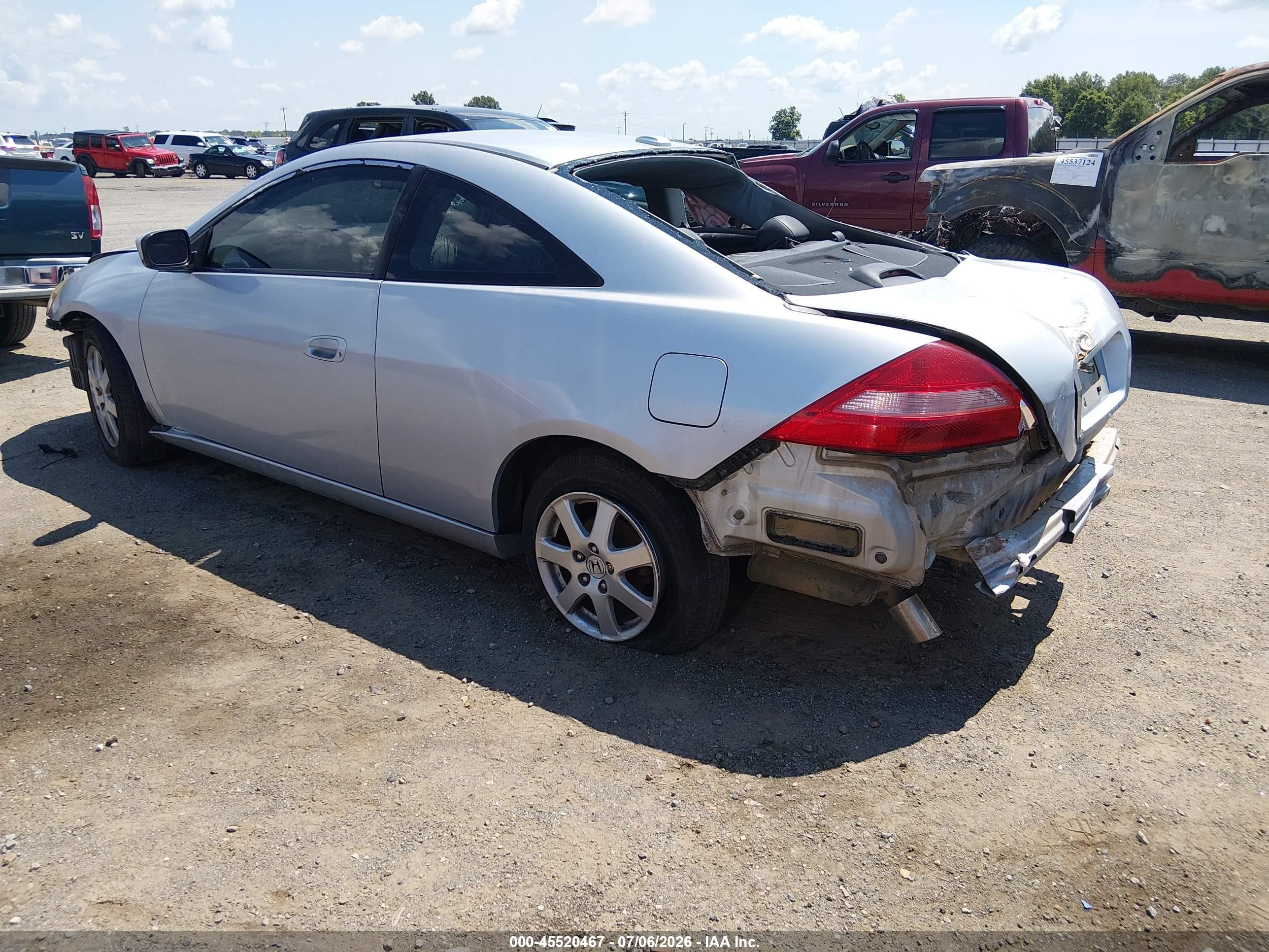 2005 Honda Accord 3.0 Ex Silver vin: 1HGCM82695A001006