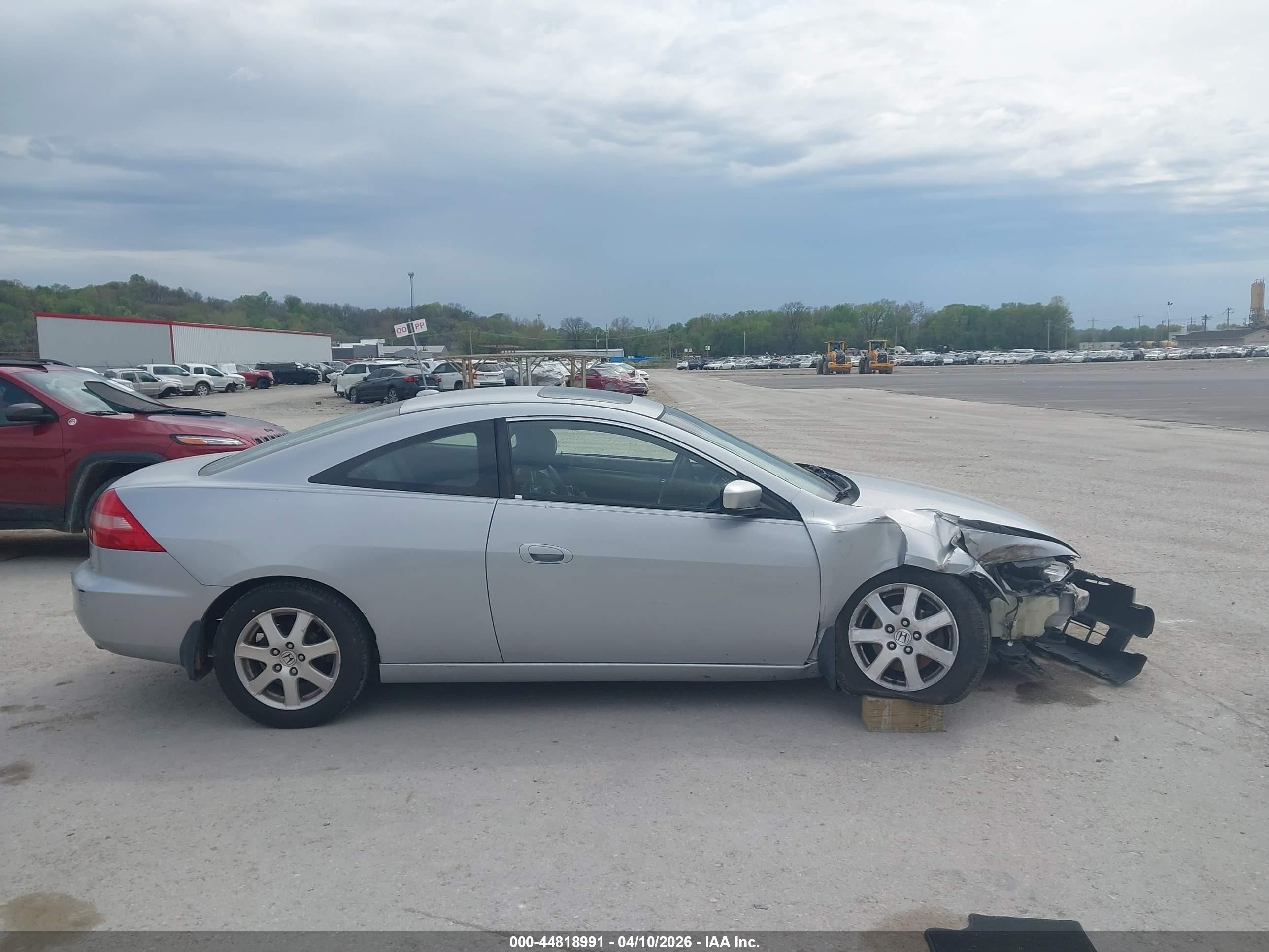 2005 Honda Accord Cpe Ex-l V6 Silver vin: 1HGCM82695A001684