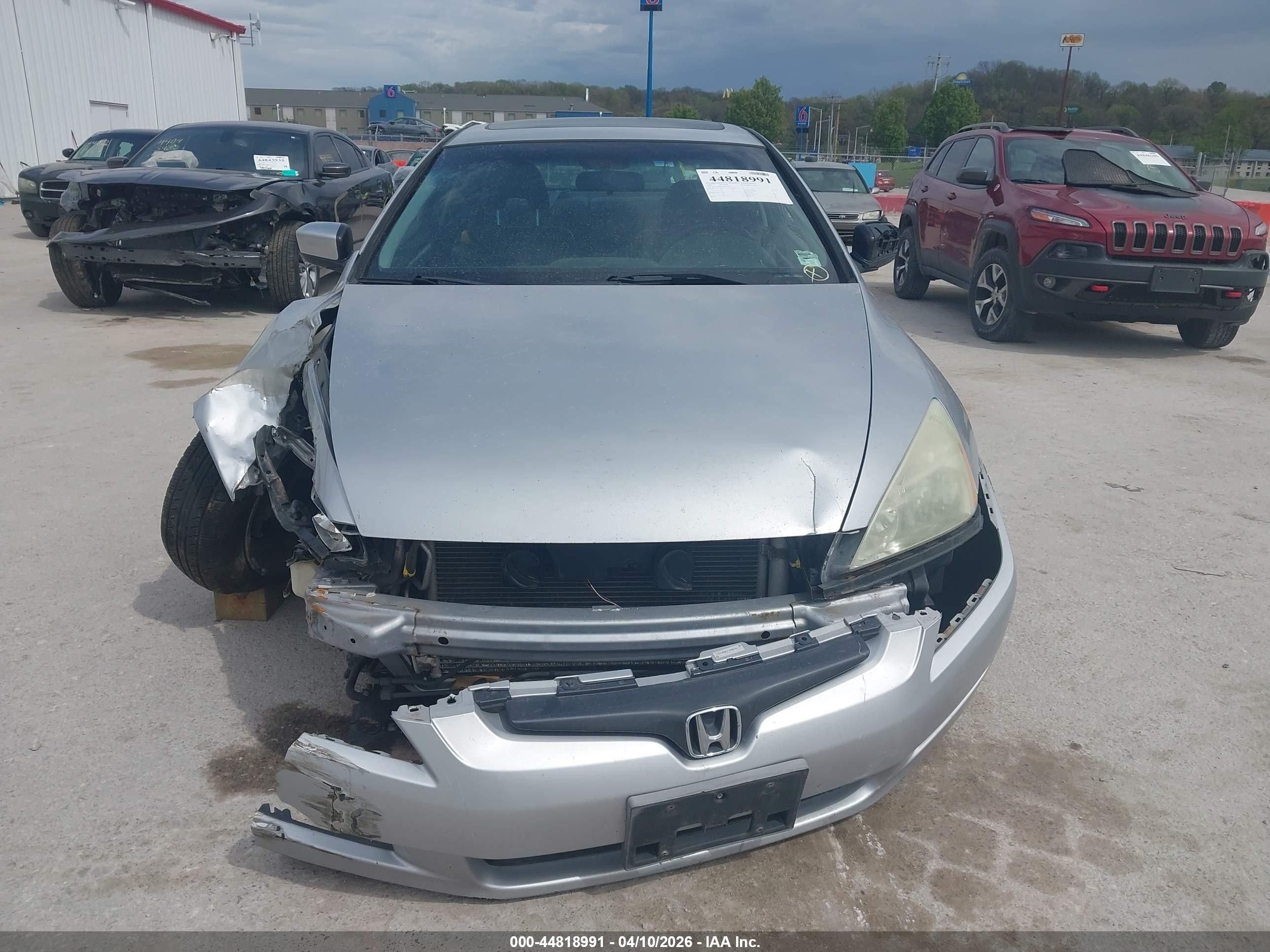 2005 Honda Accord Cpe Ex-l V6 Silver vin: 1HGCM82695A001684