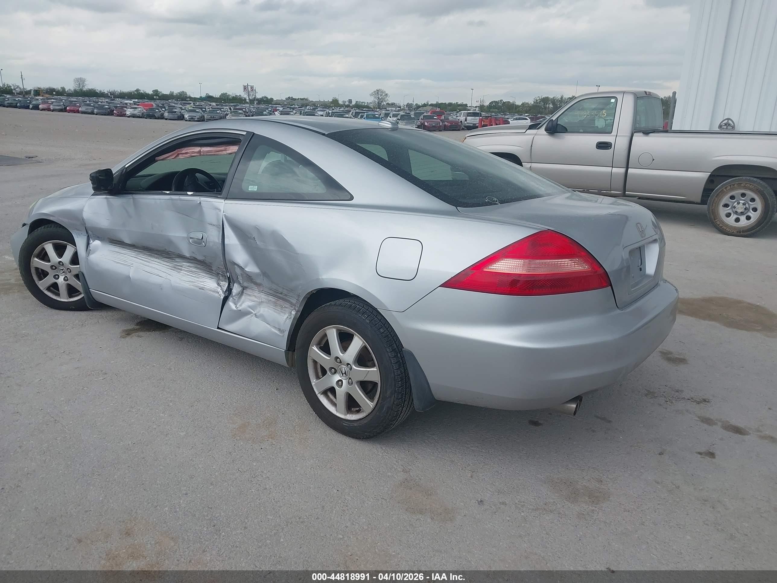 2005 Honda Accord Cpe Ex-l V6 Silver vin: 1HGCM82695A001684