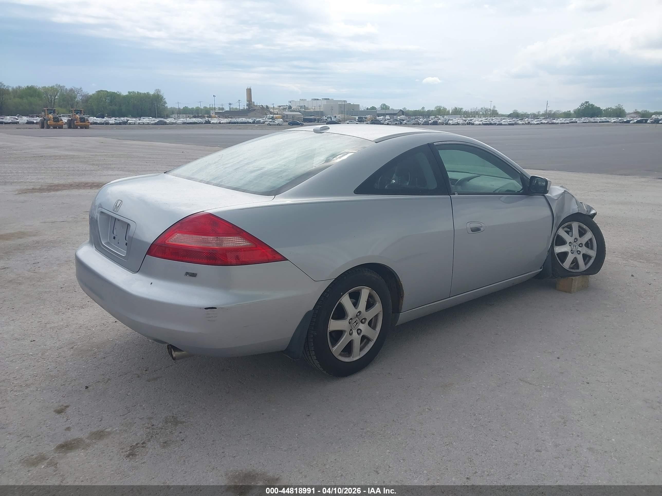 2005 Honda Accord Cpe Ex-l V6 Silver vin: 1HGCM82695A001684
