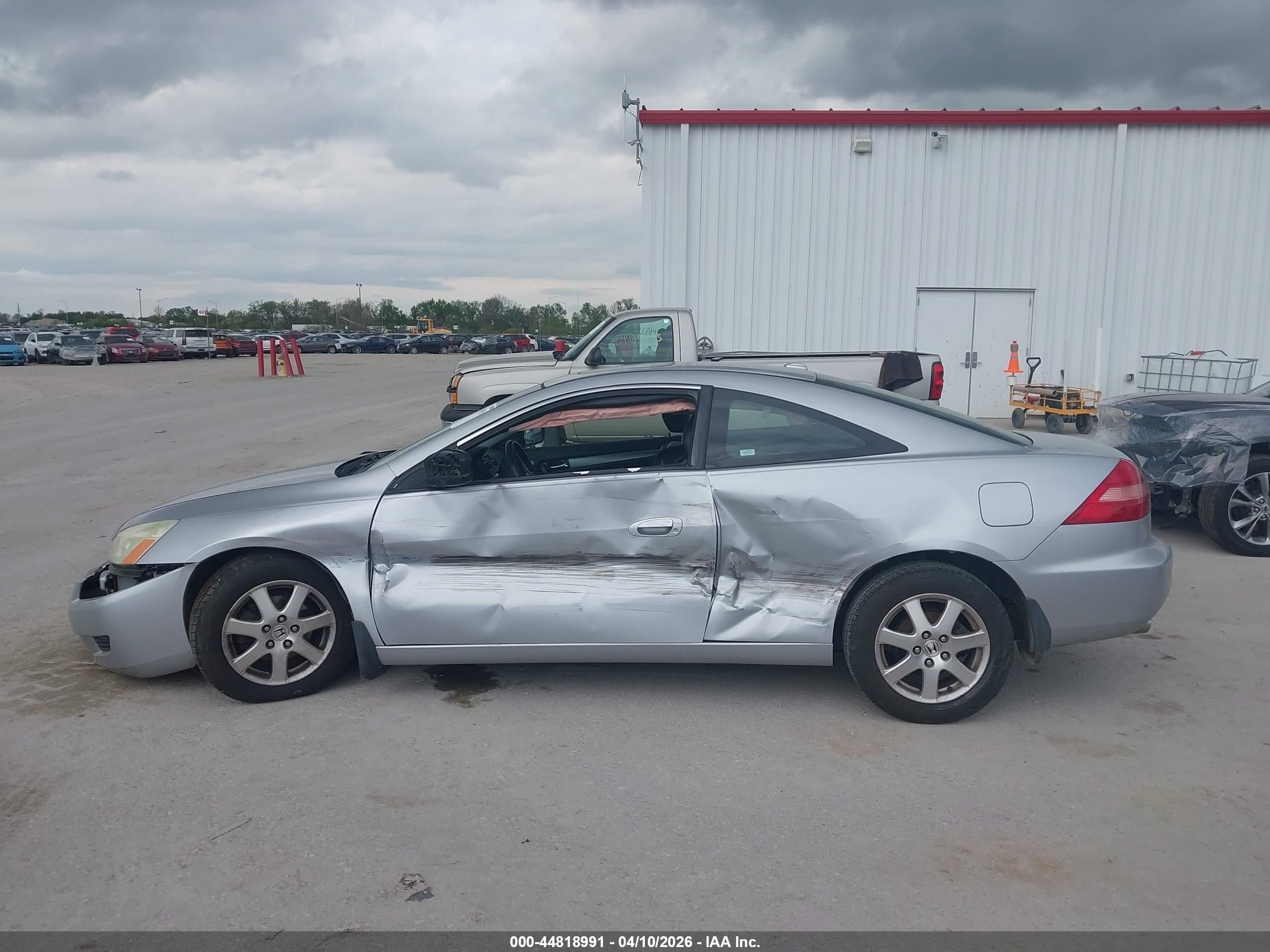 2005 Honda Accord Cpe Ex-l V6 Silver vin: 1HGCM82695A001684