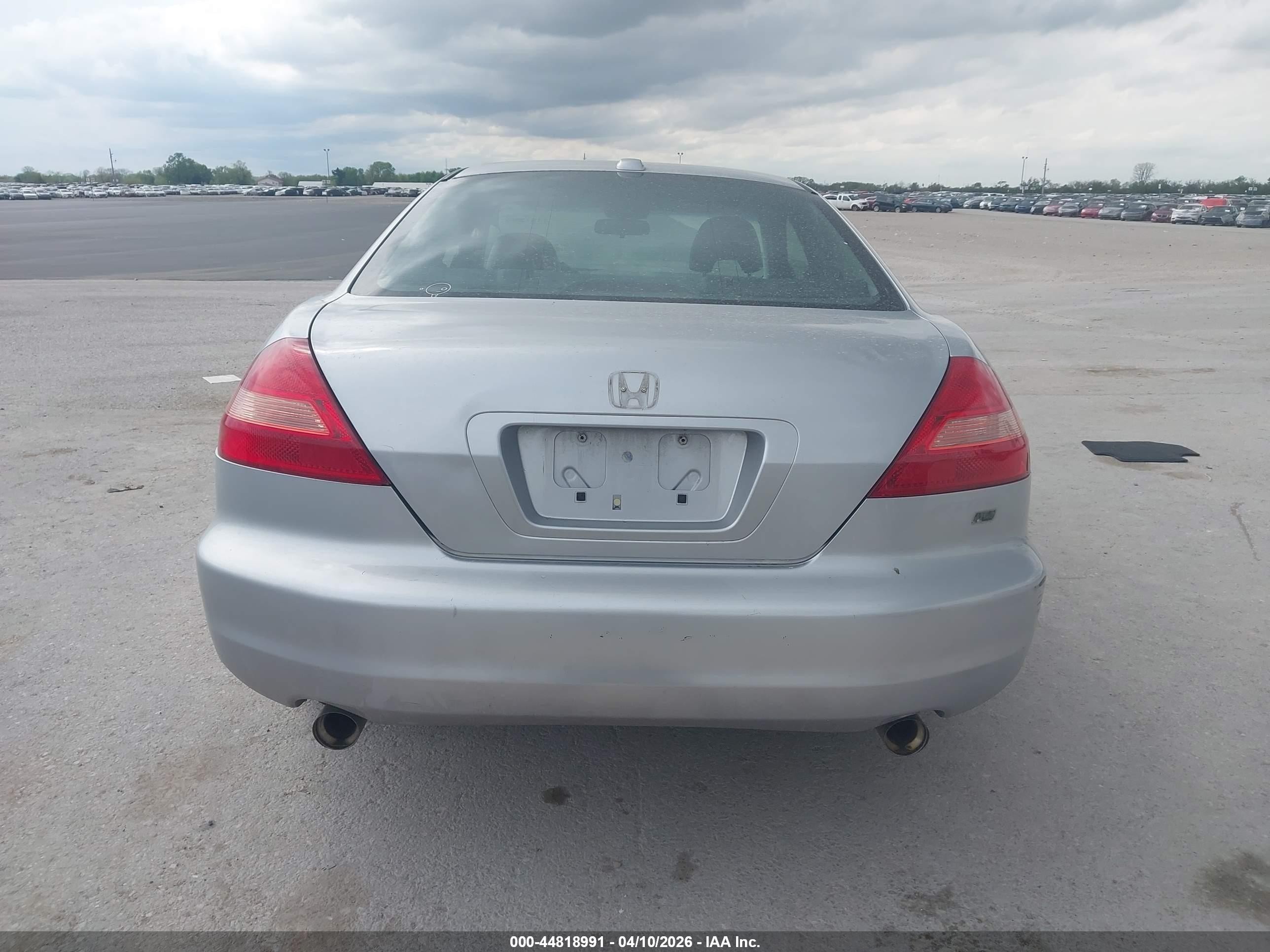 2005 Honda Accord Cpe Ex-l V6 Silver vin: 1HGCM82695A001684
