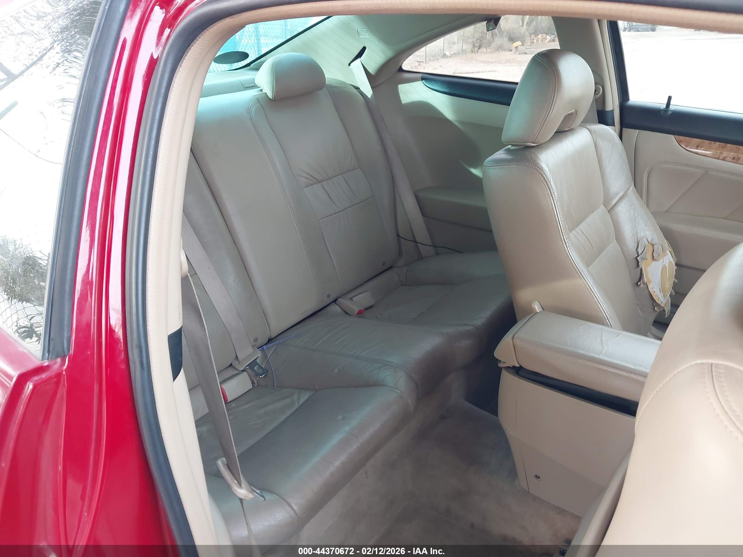2005 Honda Accord Cpe Ex-l V6 Red vin: 1HGCM82695A013642