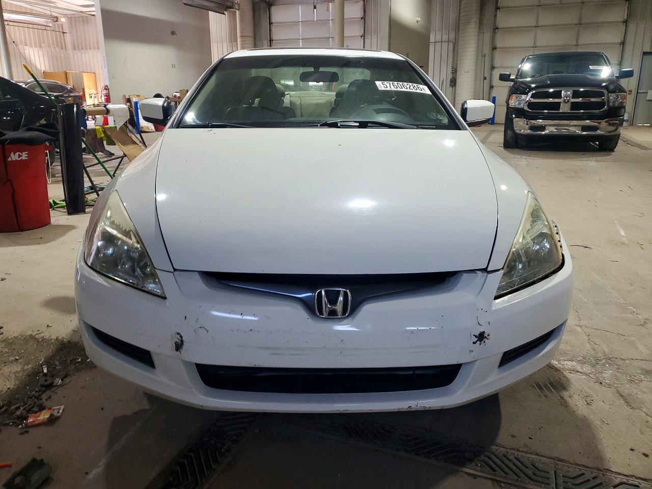 2005 Honda Accord Ex White vin: 1HGCM826X5A000396