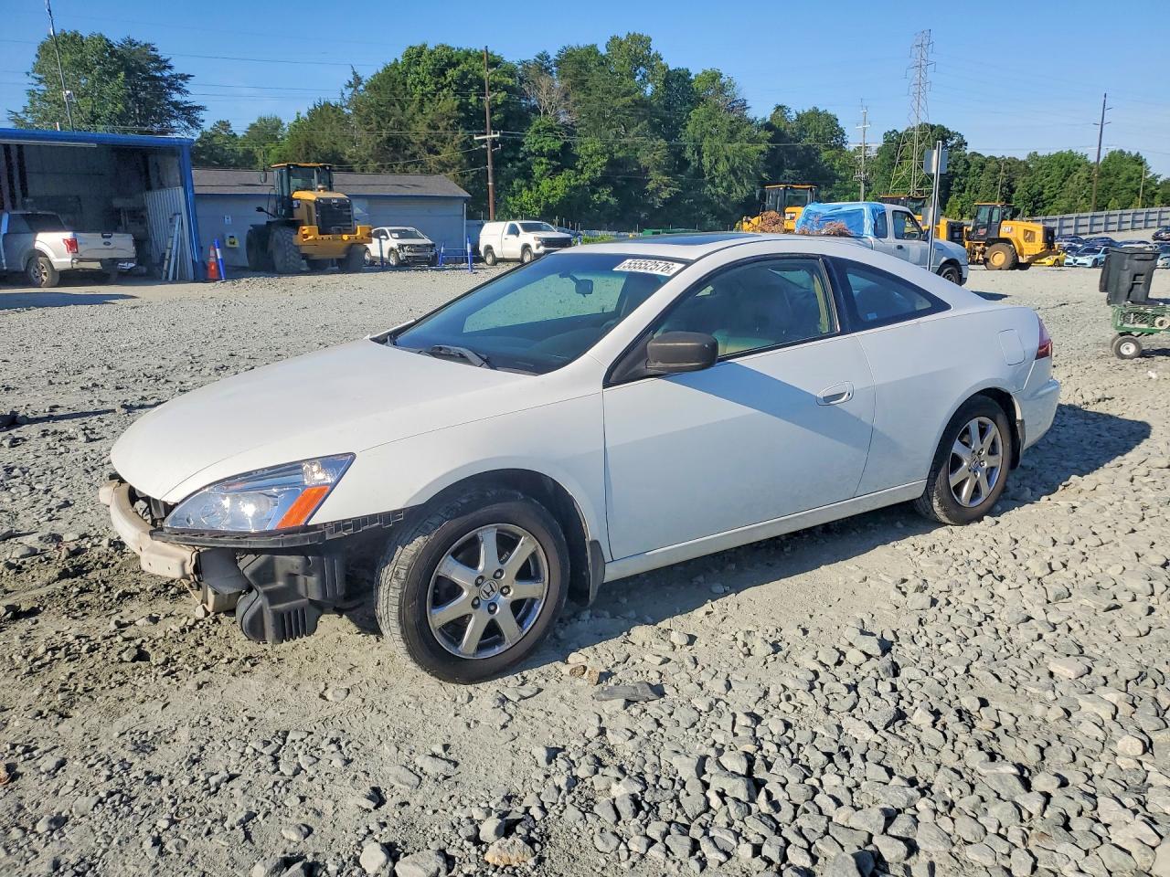2005 Honda Accord Ex Белый vin: 1HGCM826X5A006232