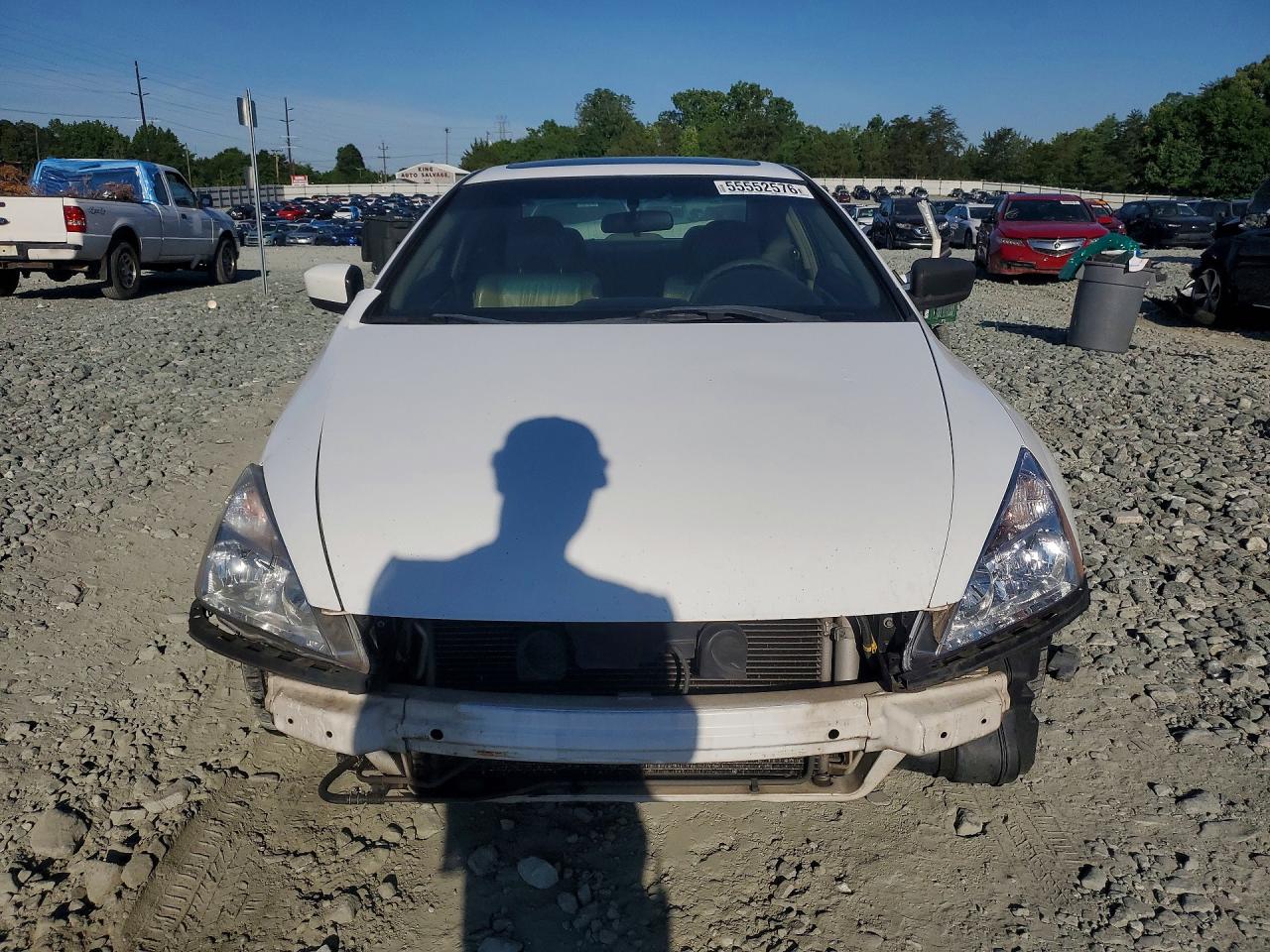 2005 Honda Accord Ex Белый vin: 1HGCM826X5A006232