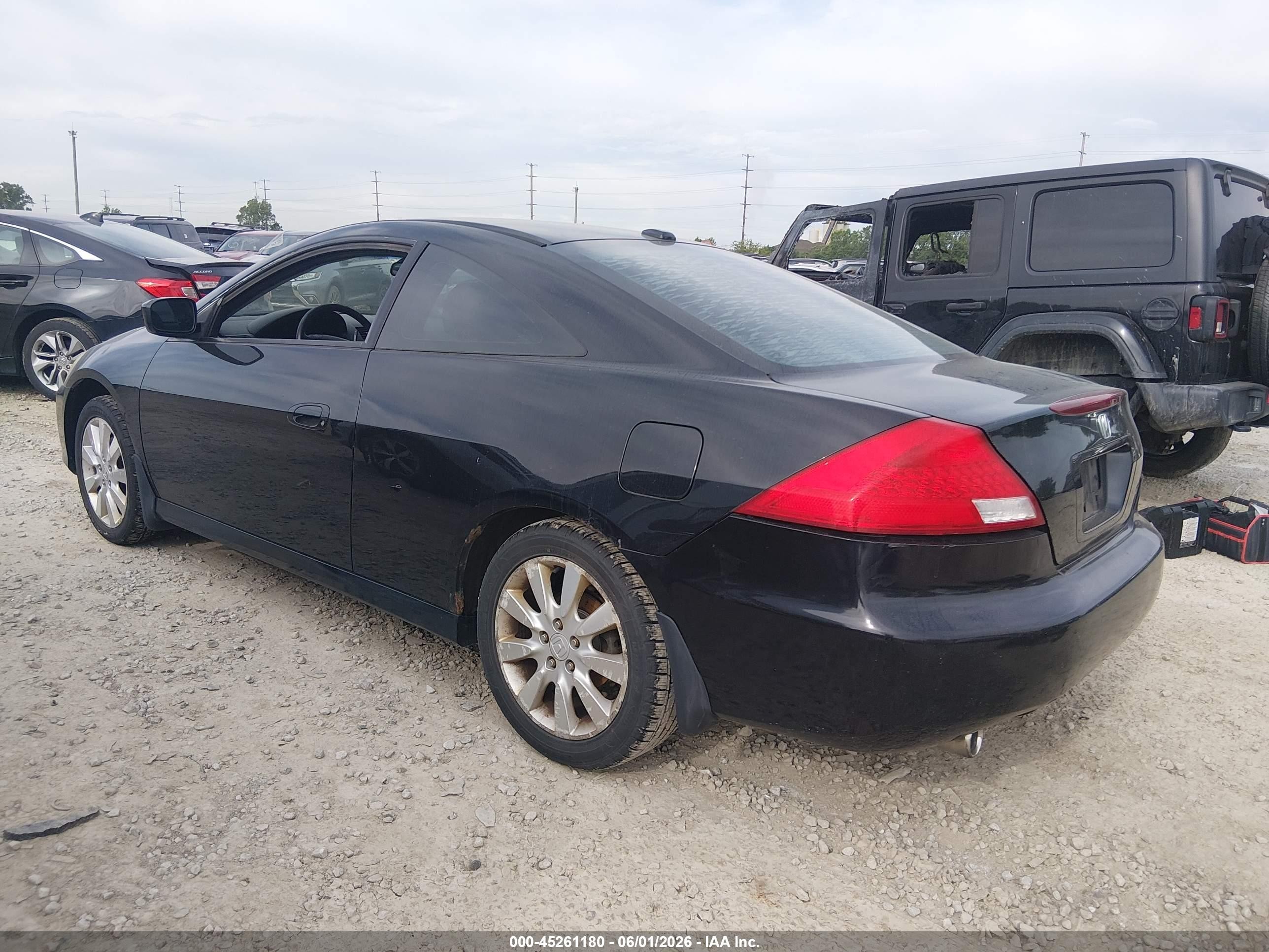 2006 Honda Accord 3.0 Ex Black vin: 1HGCM826X6A005051