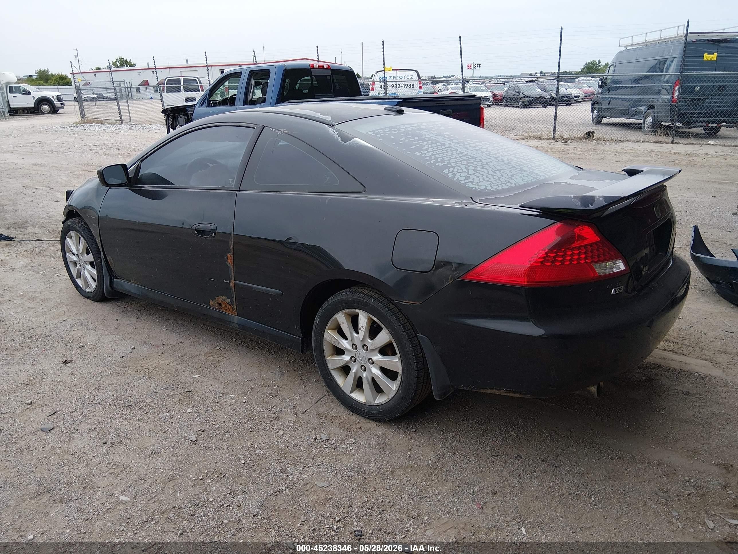 2006 Honda Accord 3.0 Ex Black vin: 1HGCM826X6A007821