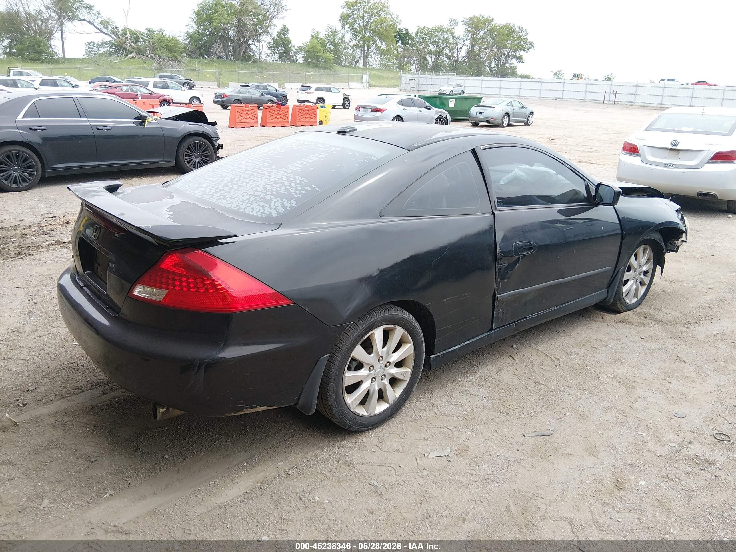 2006 Honda Accord 3.0 Ex Black vin: 1HGCM826X6A007821