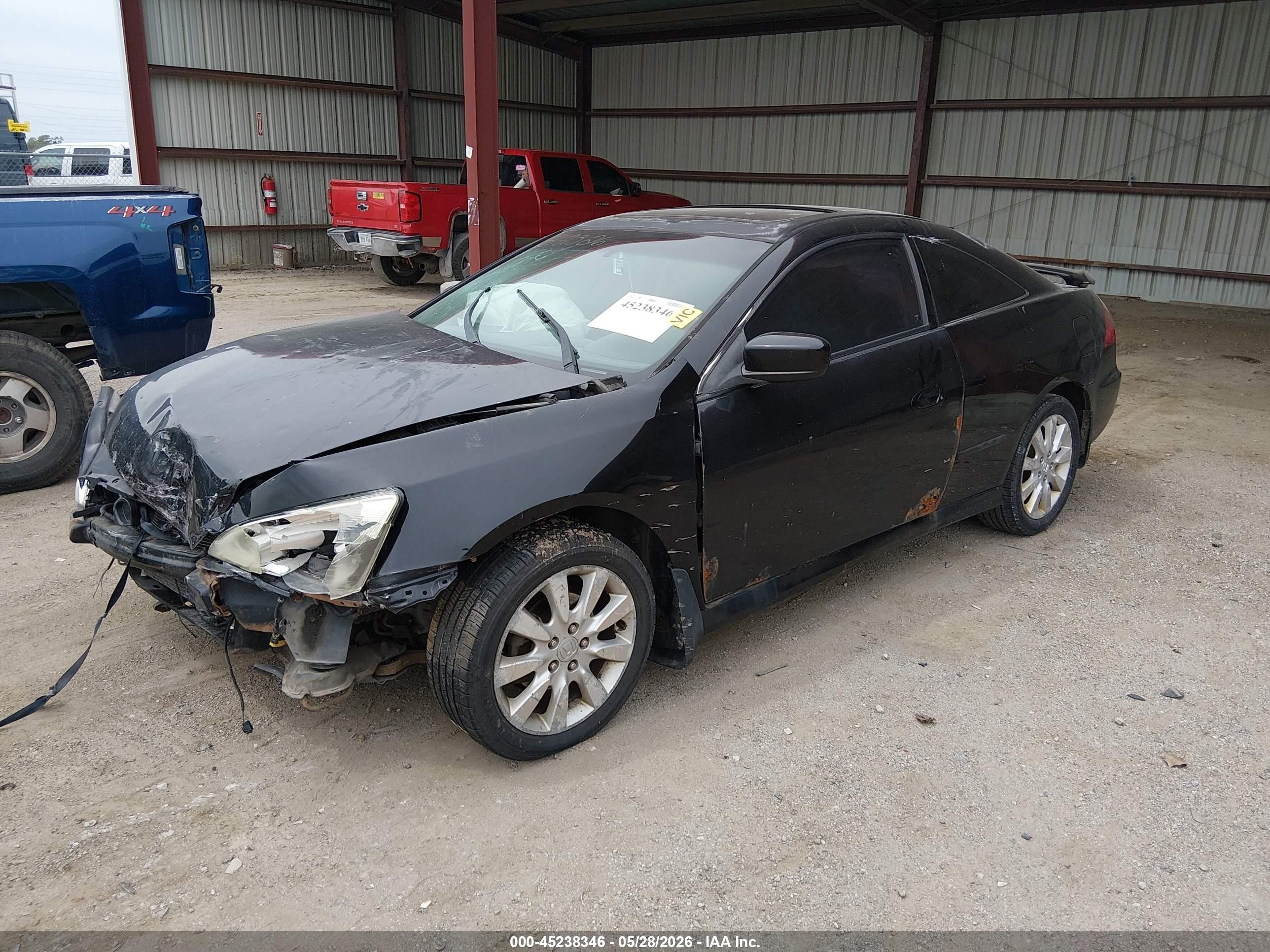 2006 Honda Accord 3.0 Ex Black vin: 1HGCM826X6A007821