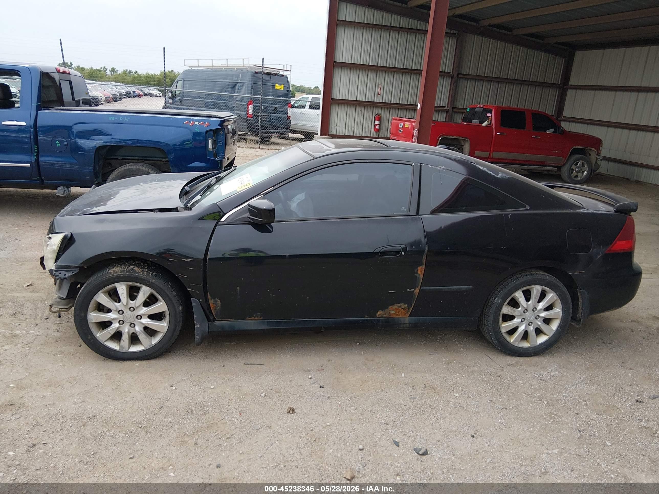 2006 Honda Accord 3.0 Ex Black vin: 1HGCM826X6A007821