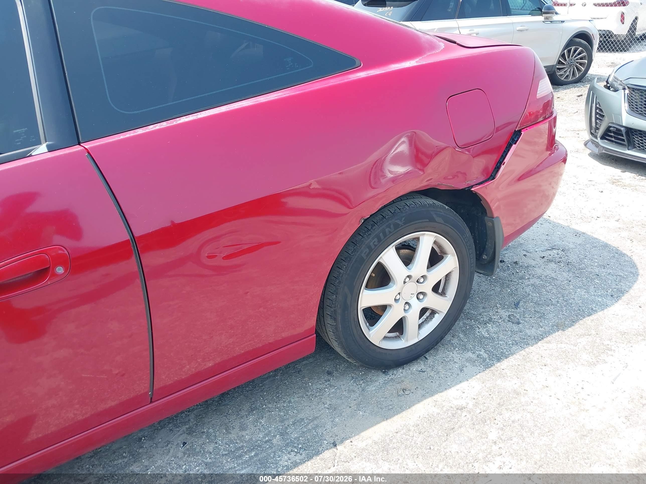 2005 Honda Accord 3.0 Ex Red vin: 1HGCM82755A004297
