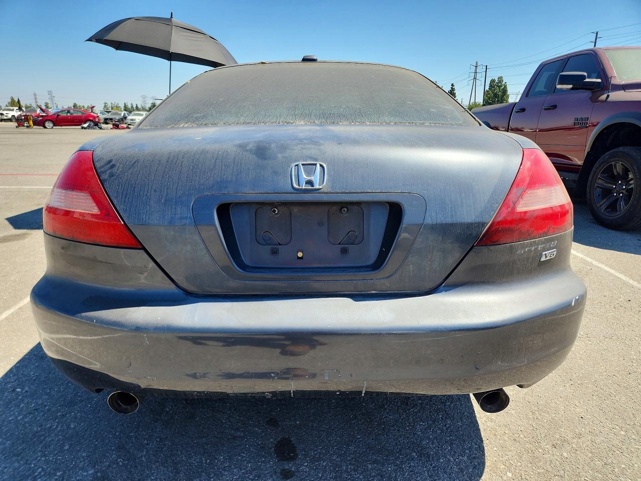 2004 Honda Accord Ex Black vin: 1HGCM82774A011203