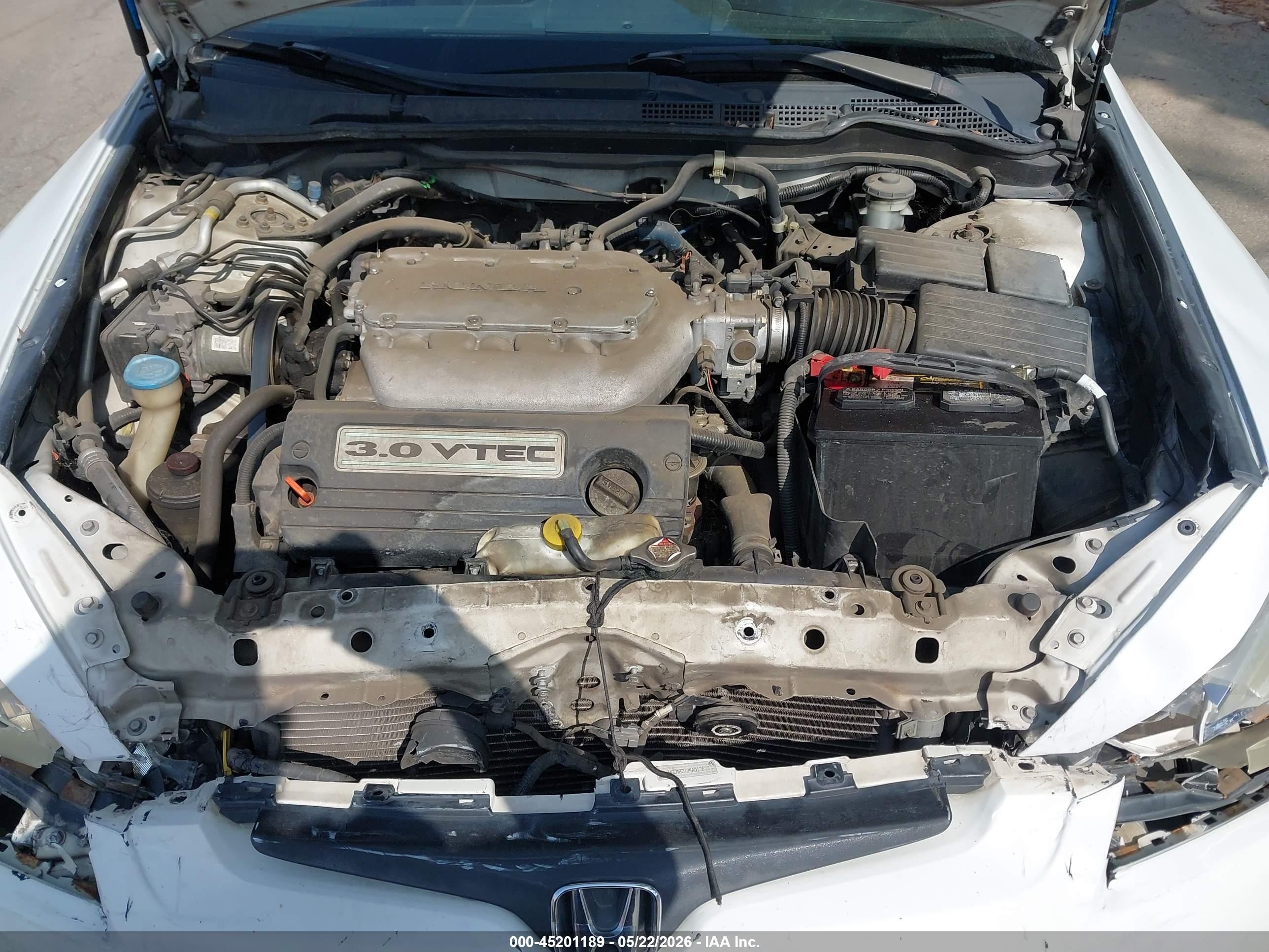 2004 Honda Accord 3.0 Ex White vin: 1HGCM82784A017673