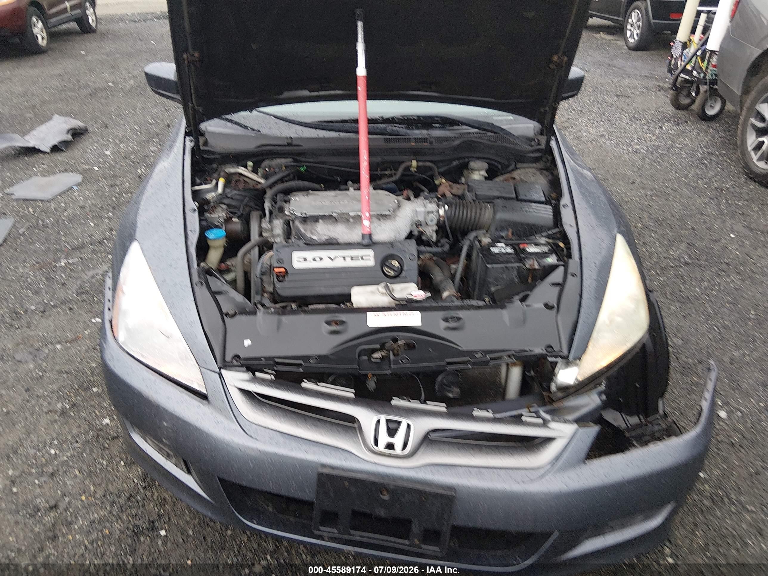 2007 Honda Accord 3.0 Ex Blue vin: 1HGCM827X7A001639