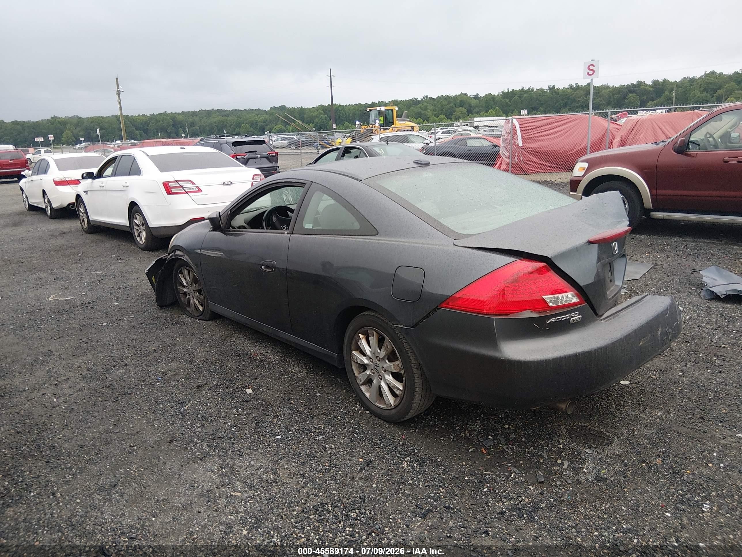 2007 Honda Accord 3.0 Ex Blue vin: 1HGCM827X7A001639