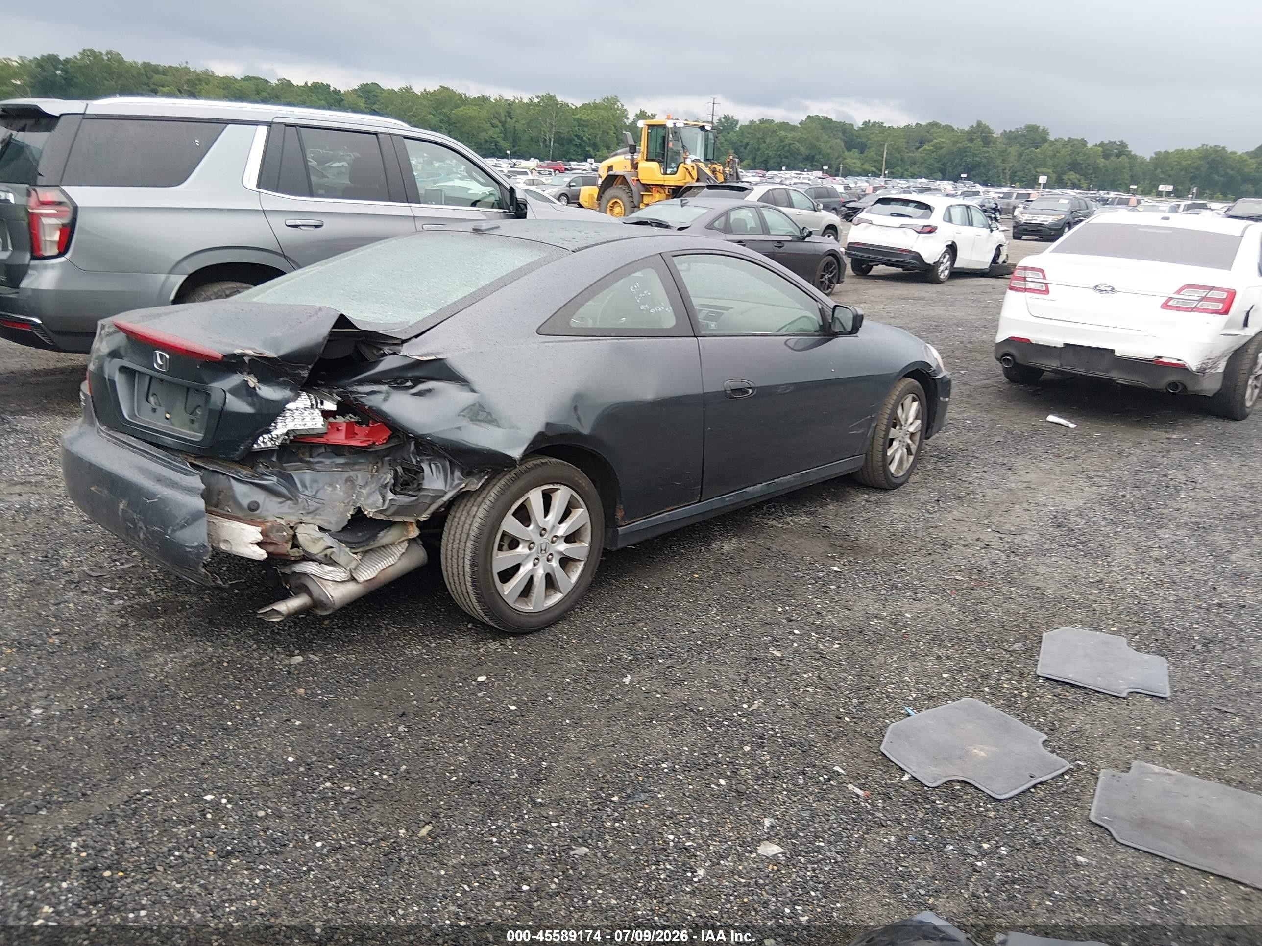 2007 Honda Accord 3.0 Ex Blue vin: 1HGCM827X7A001639