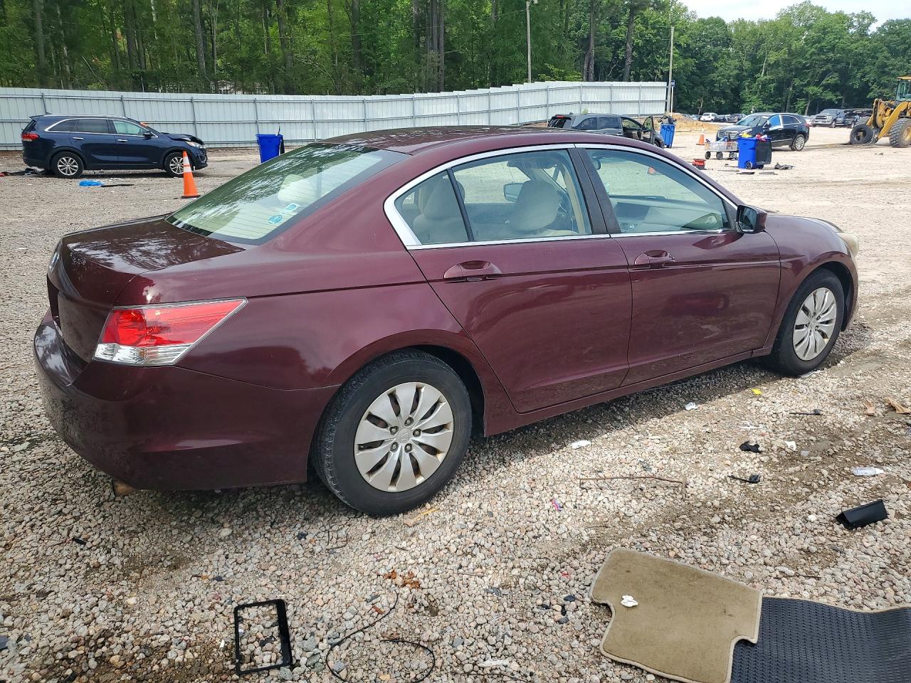 2009 Honda Accord Lx Burgundy vin: 1HGCP25349A082850