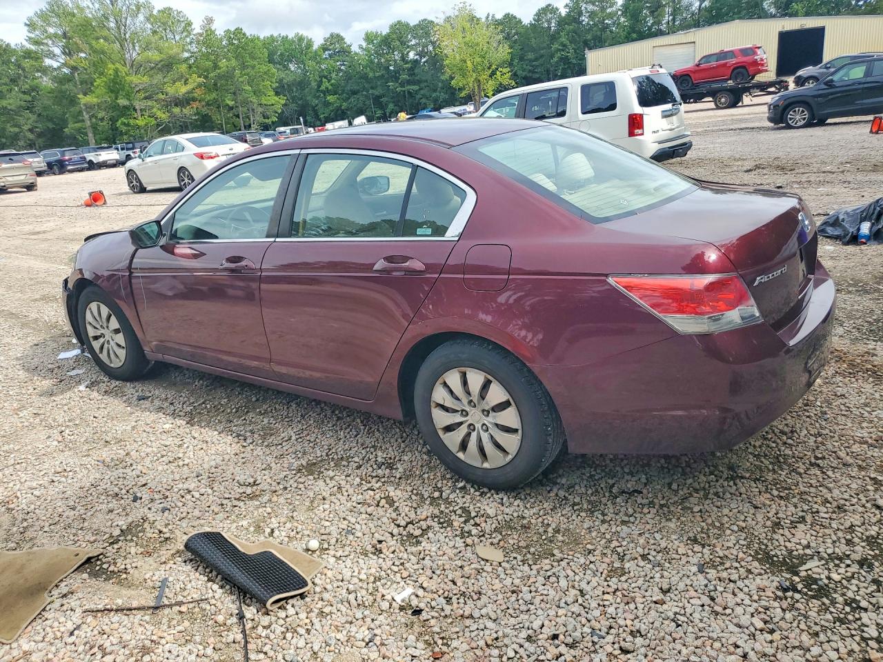 2009 Honda Accord Lx Burgundy vin: 1HGCP25349A082850
