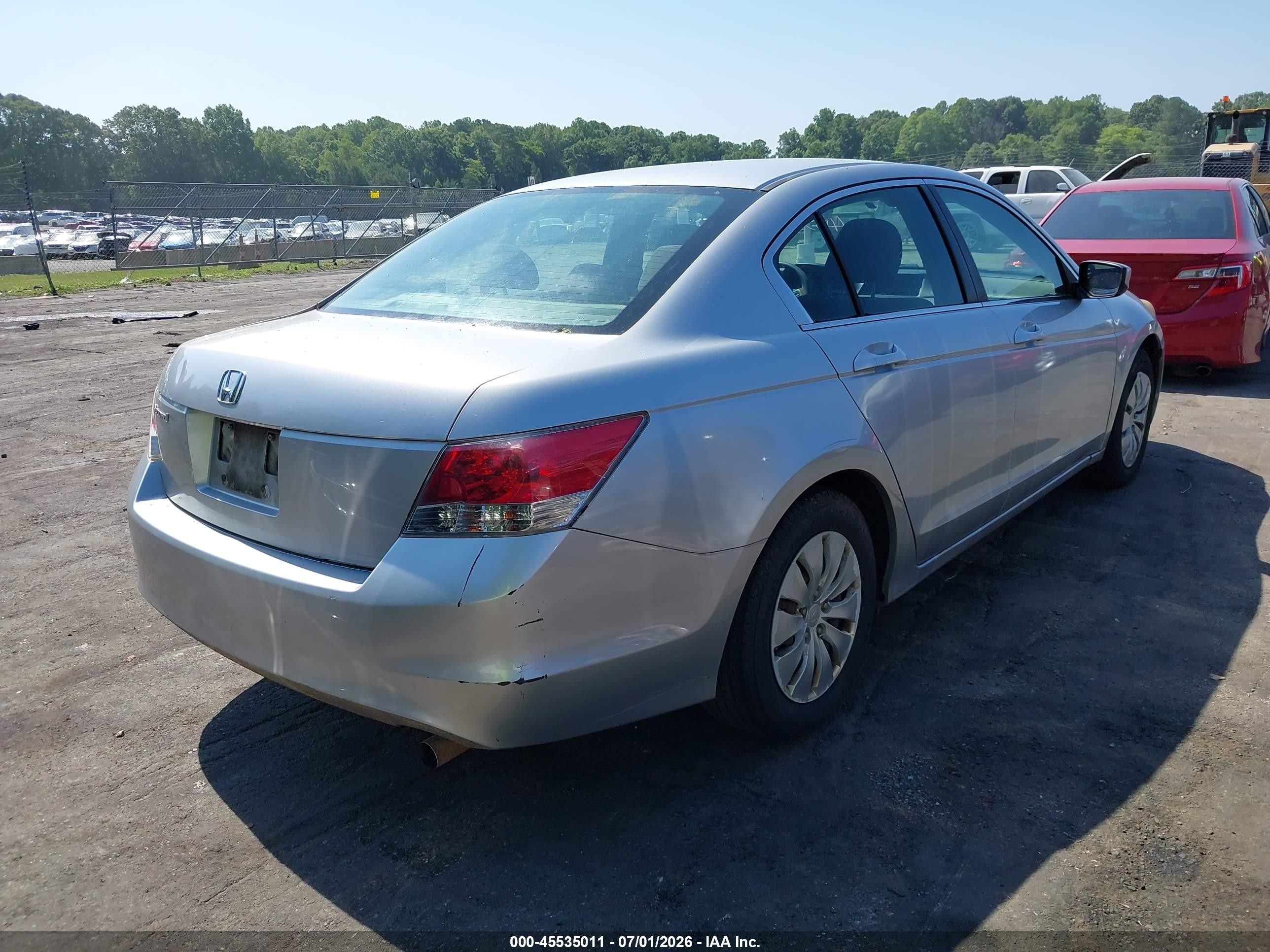 2008 Honda Accord 2.4 Lx Серый vin: 1HGCP25368A035821
