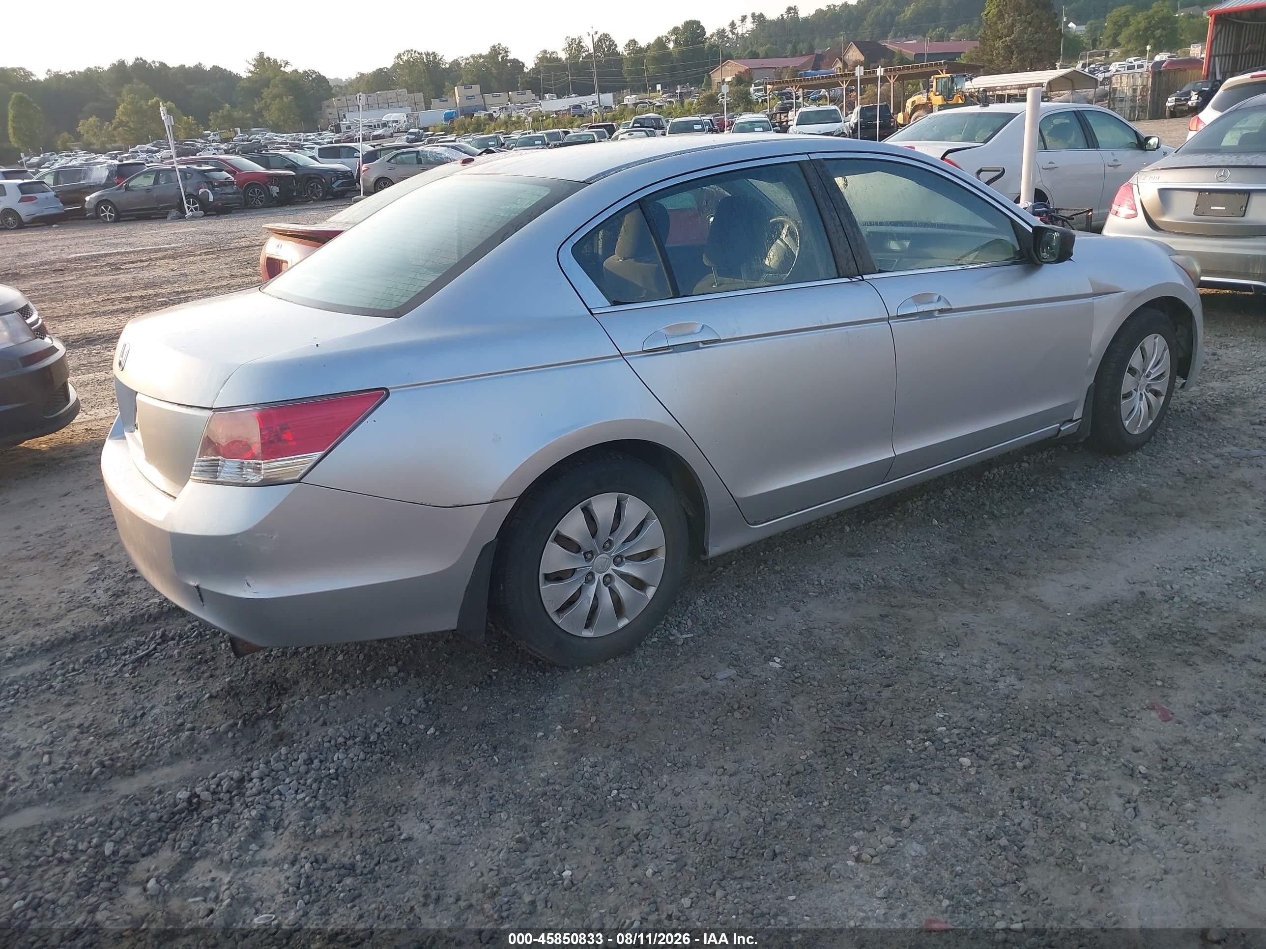 2008 Honda Accord 2.4 Lx Silver vin: 1HGCP25378A151853