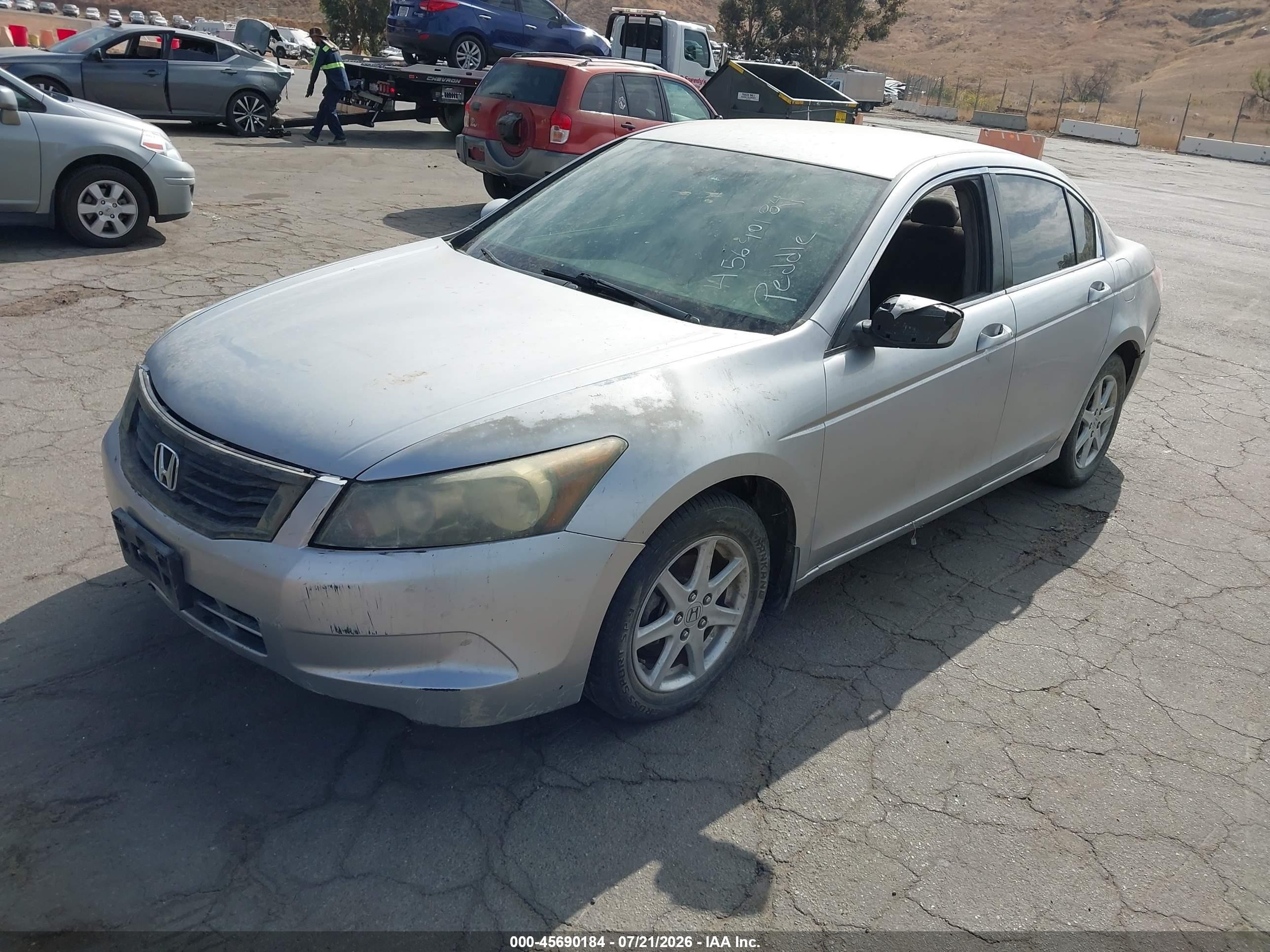 2008 Honda Accord 2.4 Lx Silver vin: 1HGCP25398A142250