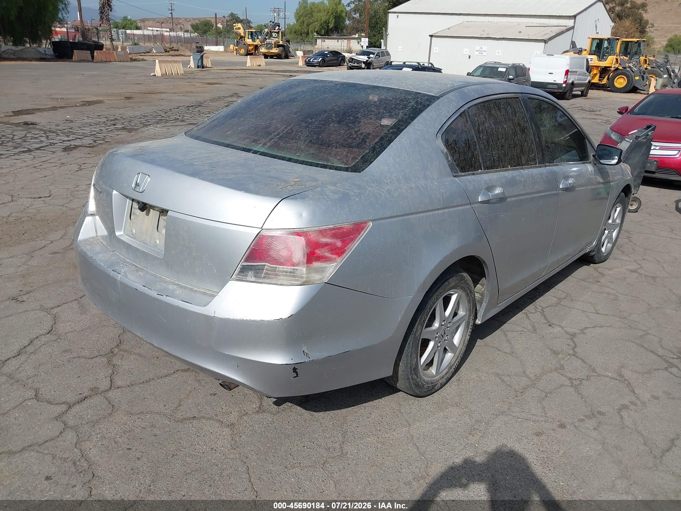2008 Honda Accord 2.4 Lx Silver vin: 1HGCP25398A142250