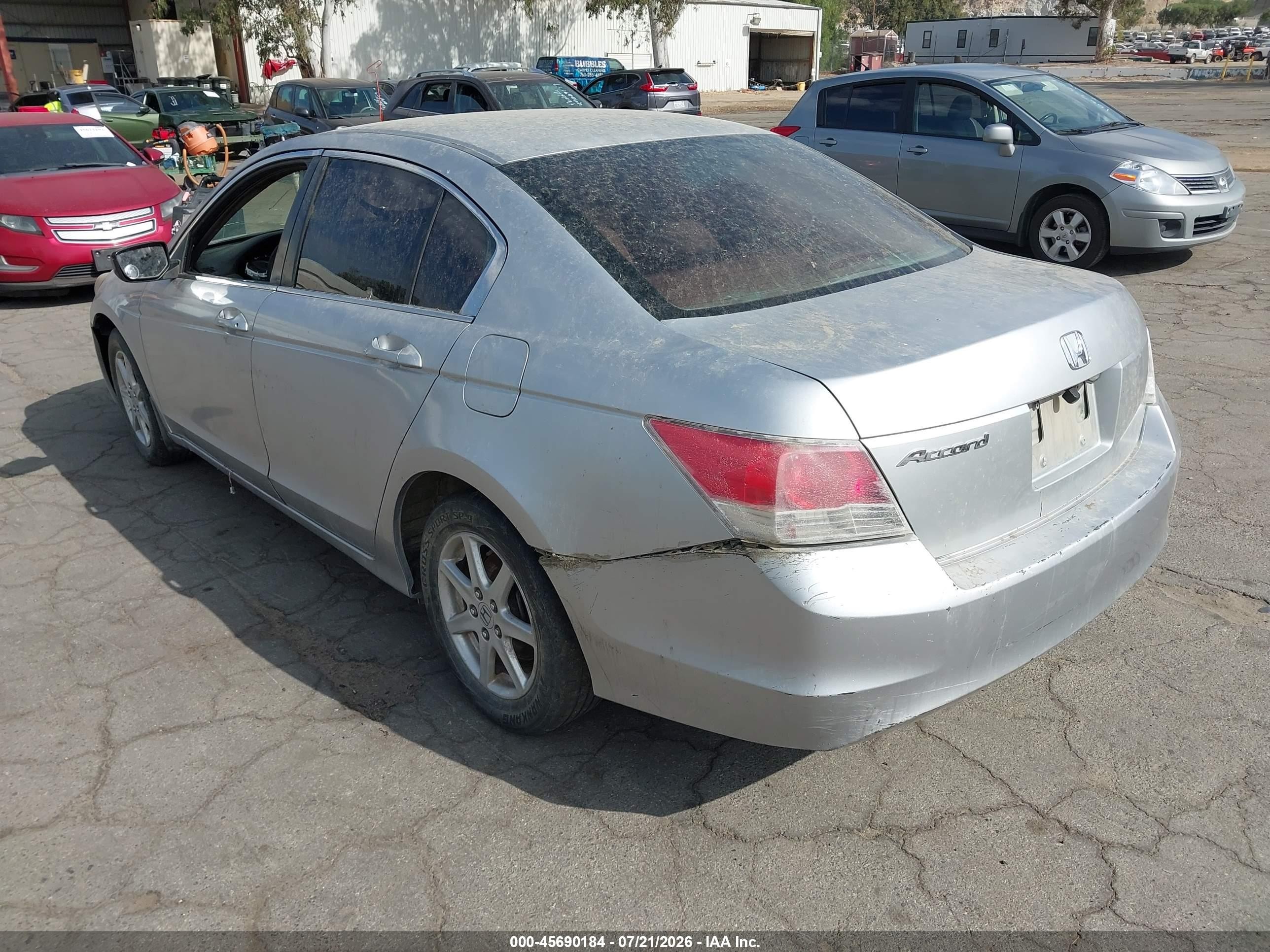 2008 Honda Accord 2.4 Lx Silver vin: 1HGCP25398A142250