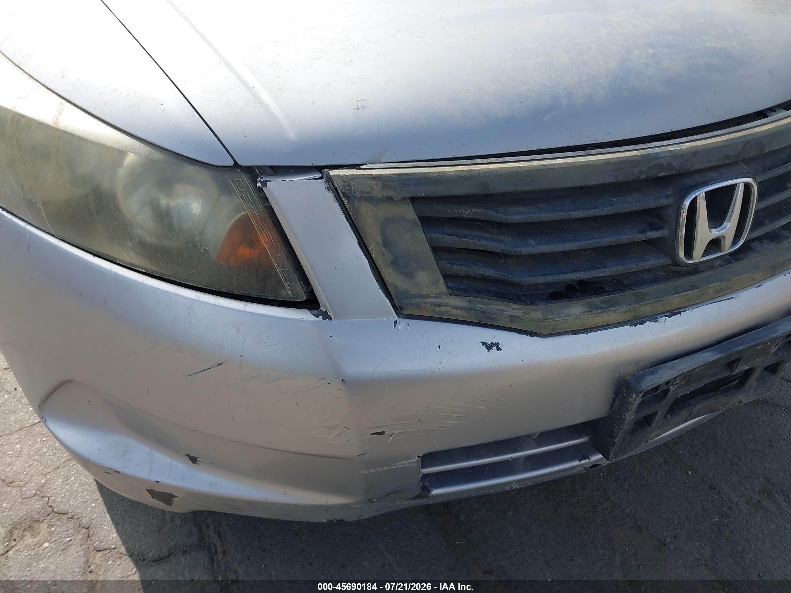 2008 Honda Accord 2.4 Lx Silver vin: 1HGCP25398A142250